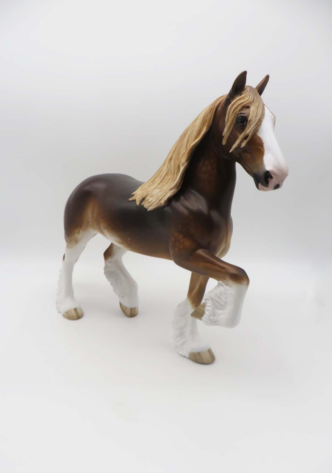 Cumberland OOAK Sorrel Clydesdale Trotting Draft By Sheryl Leisure SHCF23