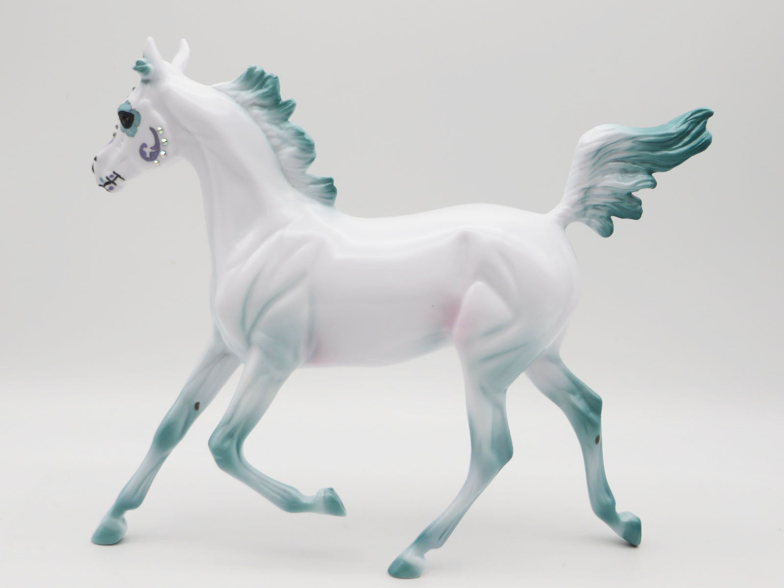 Danzar - OOAK Sugar Skull Yearling Horse By Dawn Quick