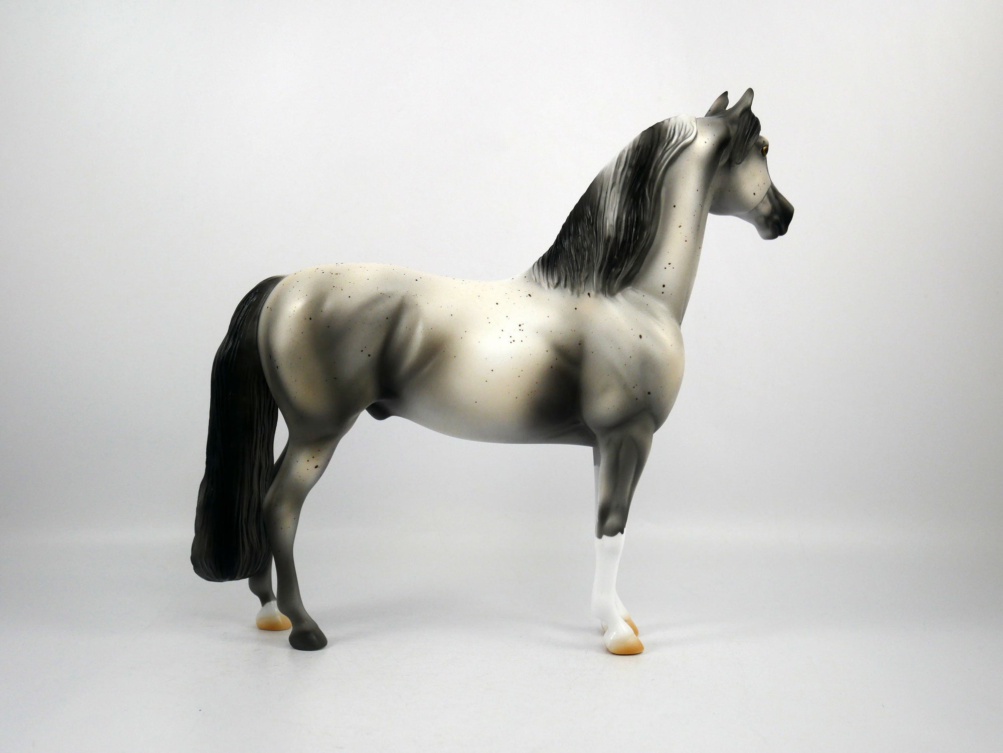 Darling-OOAK Grey Paint Morgan Model Horse 1/20/21