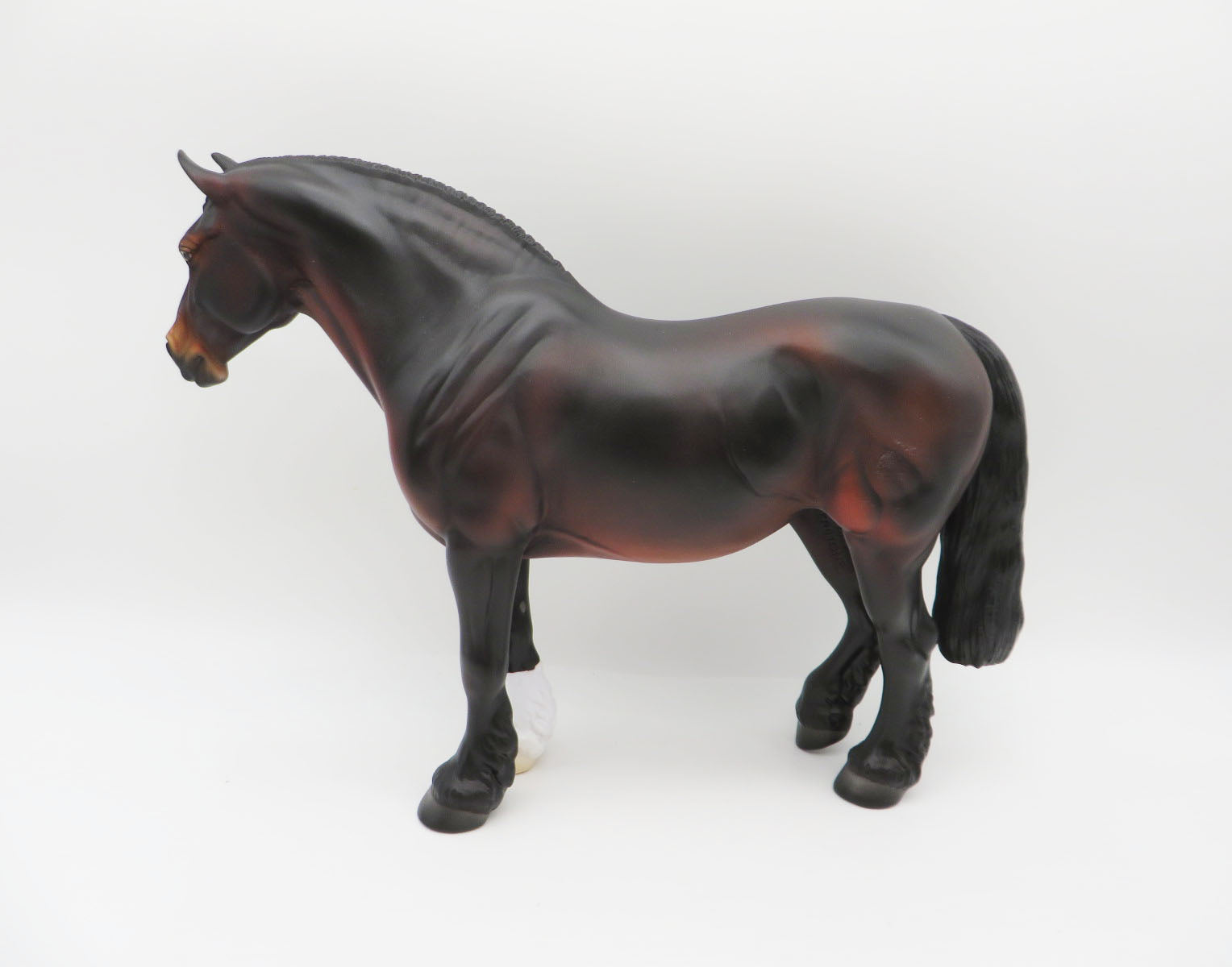 Dashin' Through Merlot - OOAK - Bay Heavy Draft Mare - Painted by Angela Marleau - CT22
