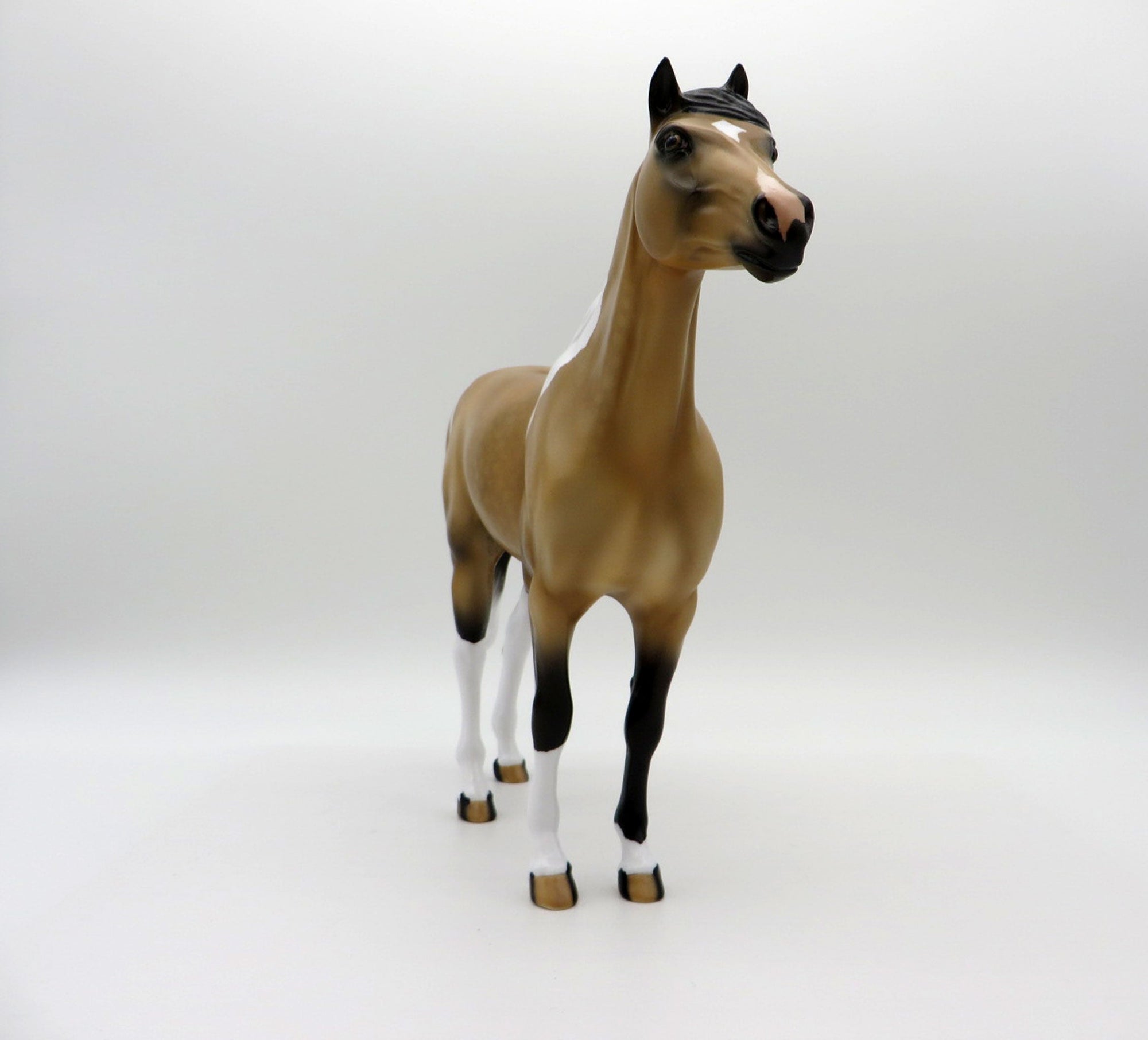 Decima-OOAK Dapple Buckskin Pinto Mustang SHCF 2021