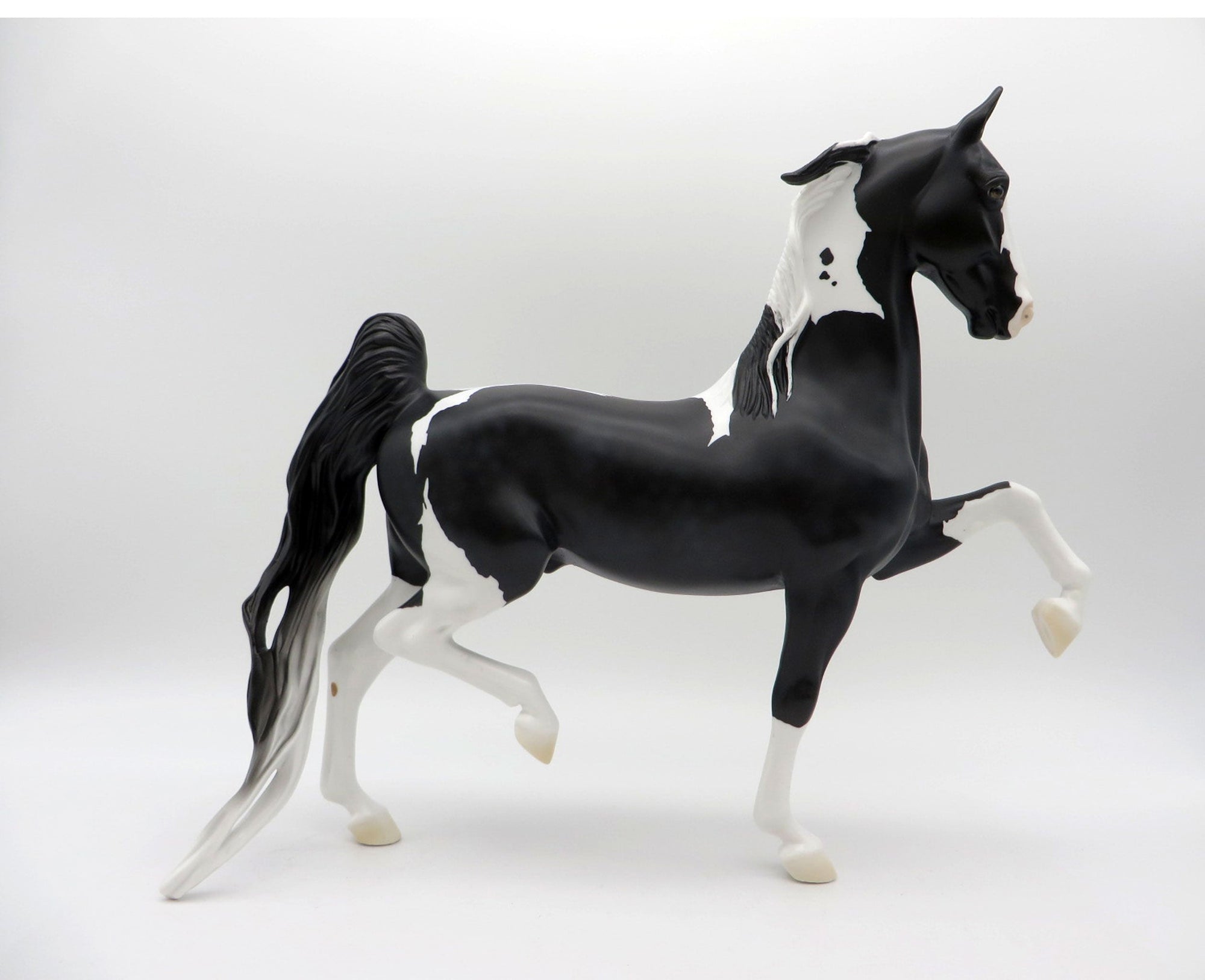 Deep Sea-OOAK Dapple Black Paint Saddlebred SHCF 2021