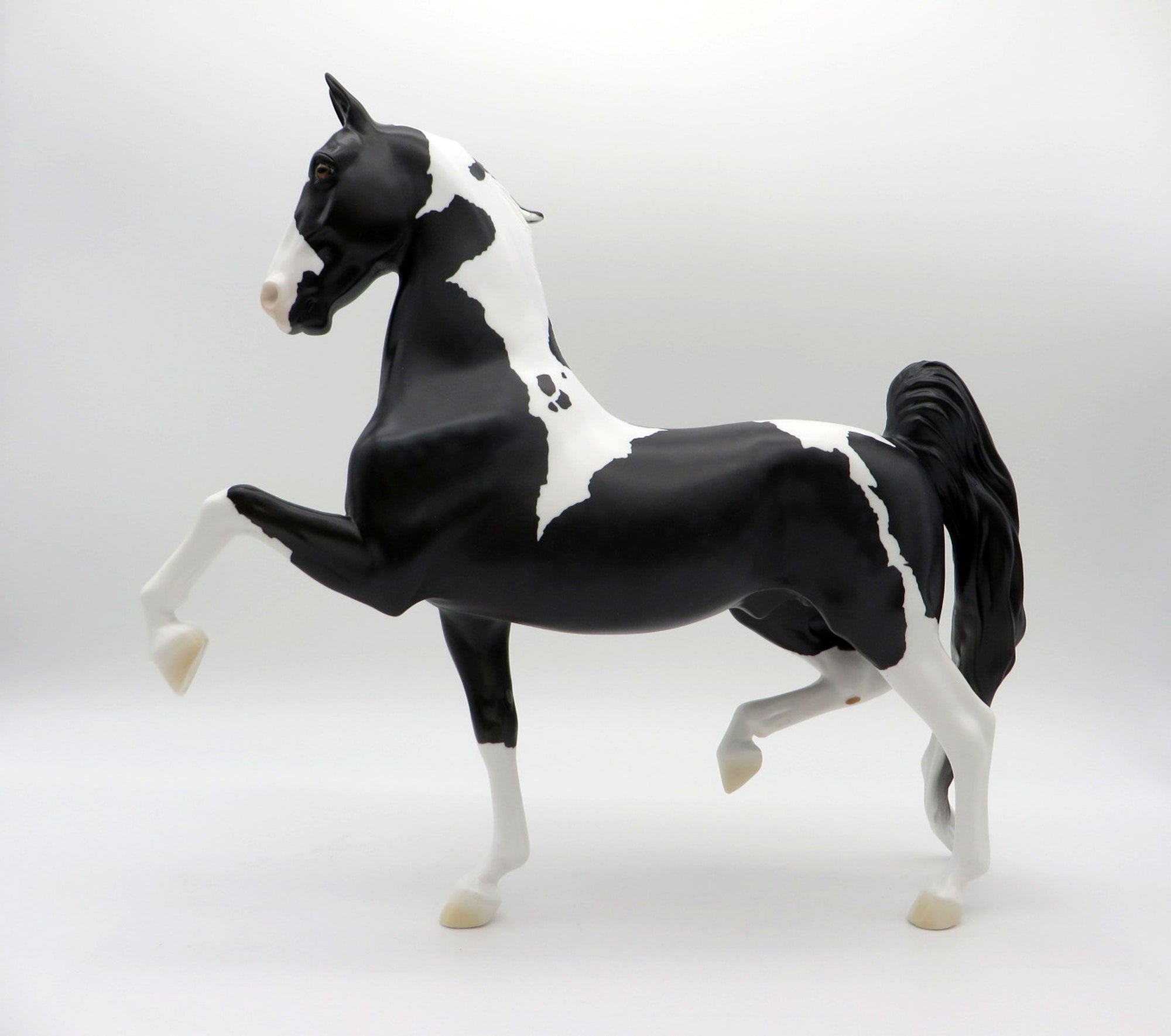 Deep Sea-OOAK Dapple Black Paint Saddlebred SHCF 2021