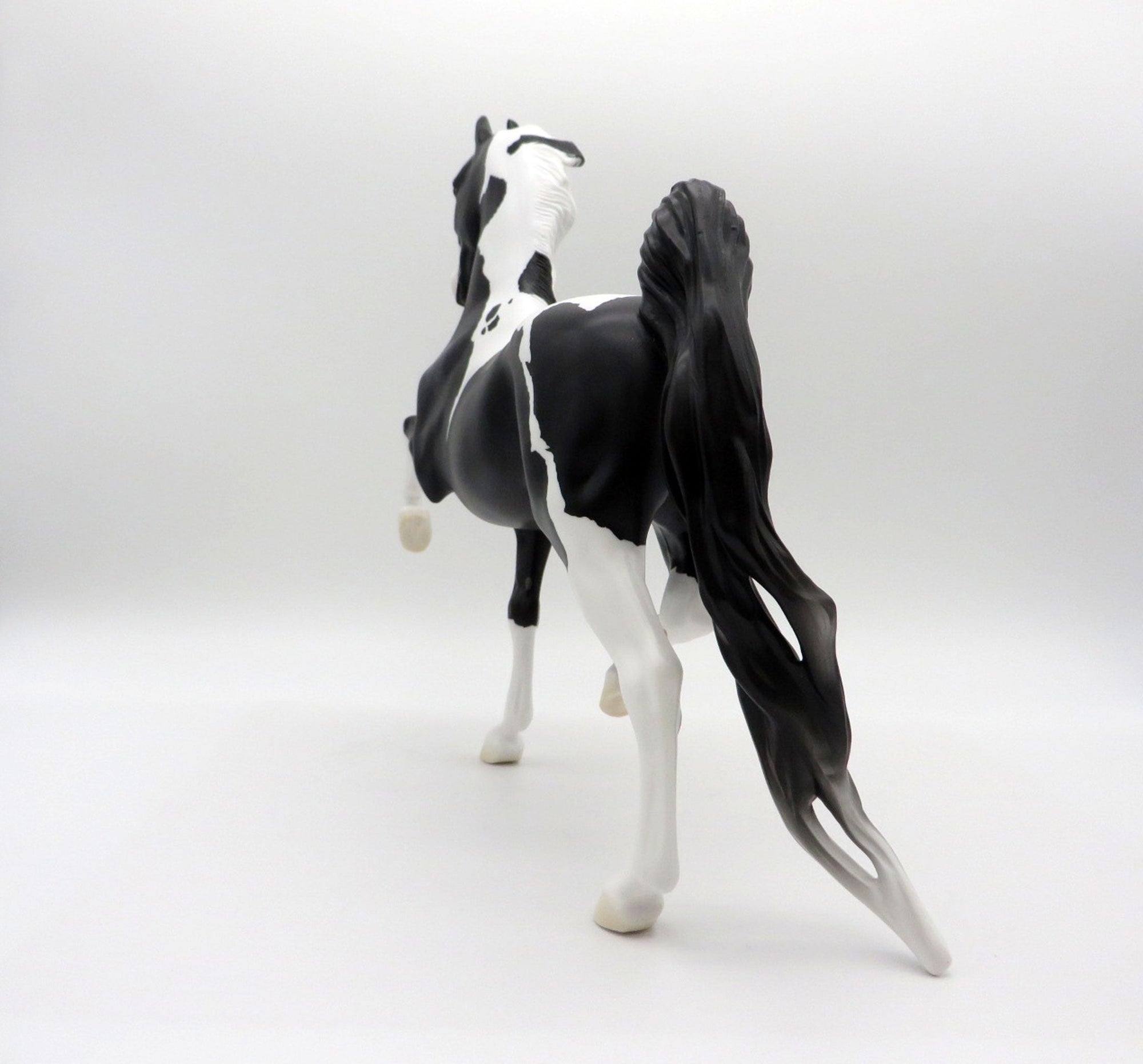 Deep Sea-OOAK Dapple Black Paint Saddlebred SHCF 2021