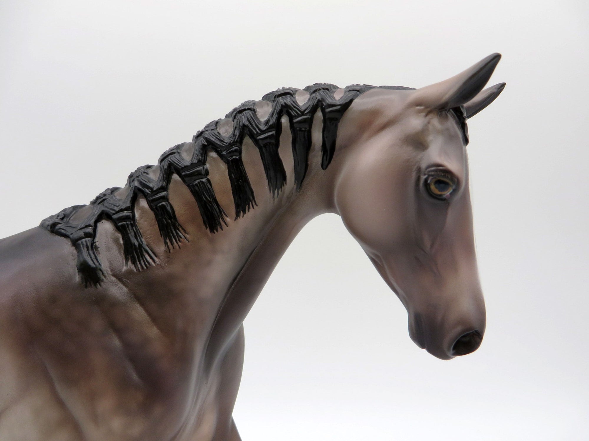 Delphonic-OOAK Dapple Bay going grey Pony Painted by Sheryl Leisure 1/3/22