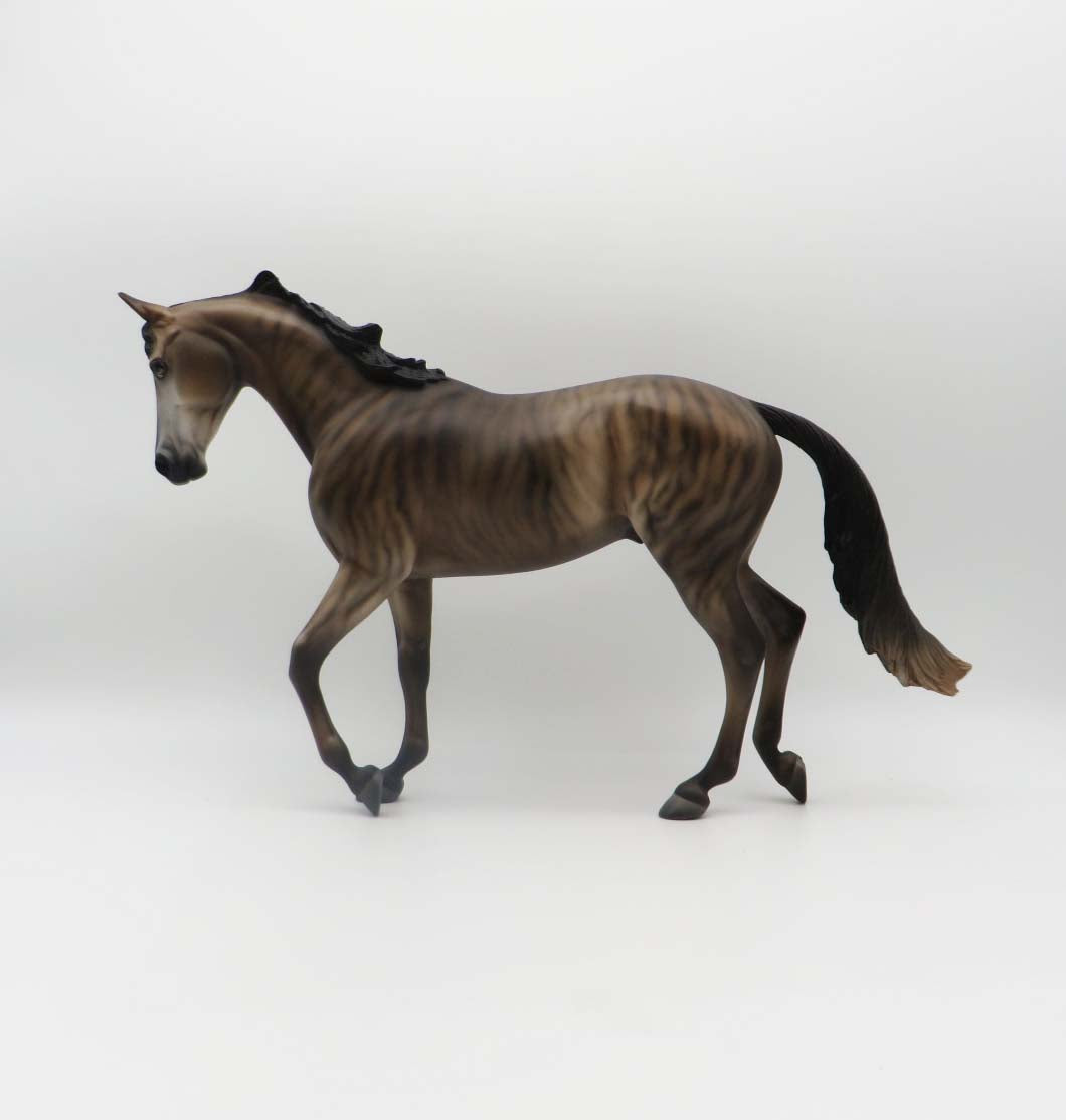 Derby Dog - OOAK - Skewed Thoroughbred Inspired by Brindle Greyhound By Jess Hamill P&C 23