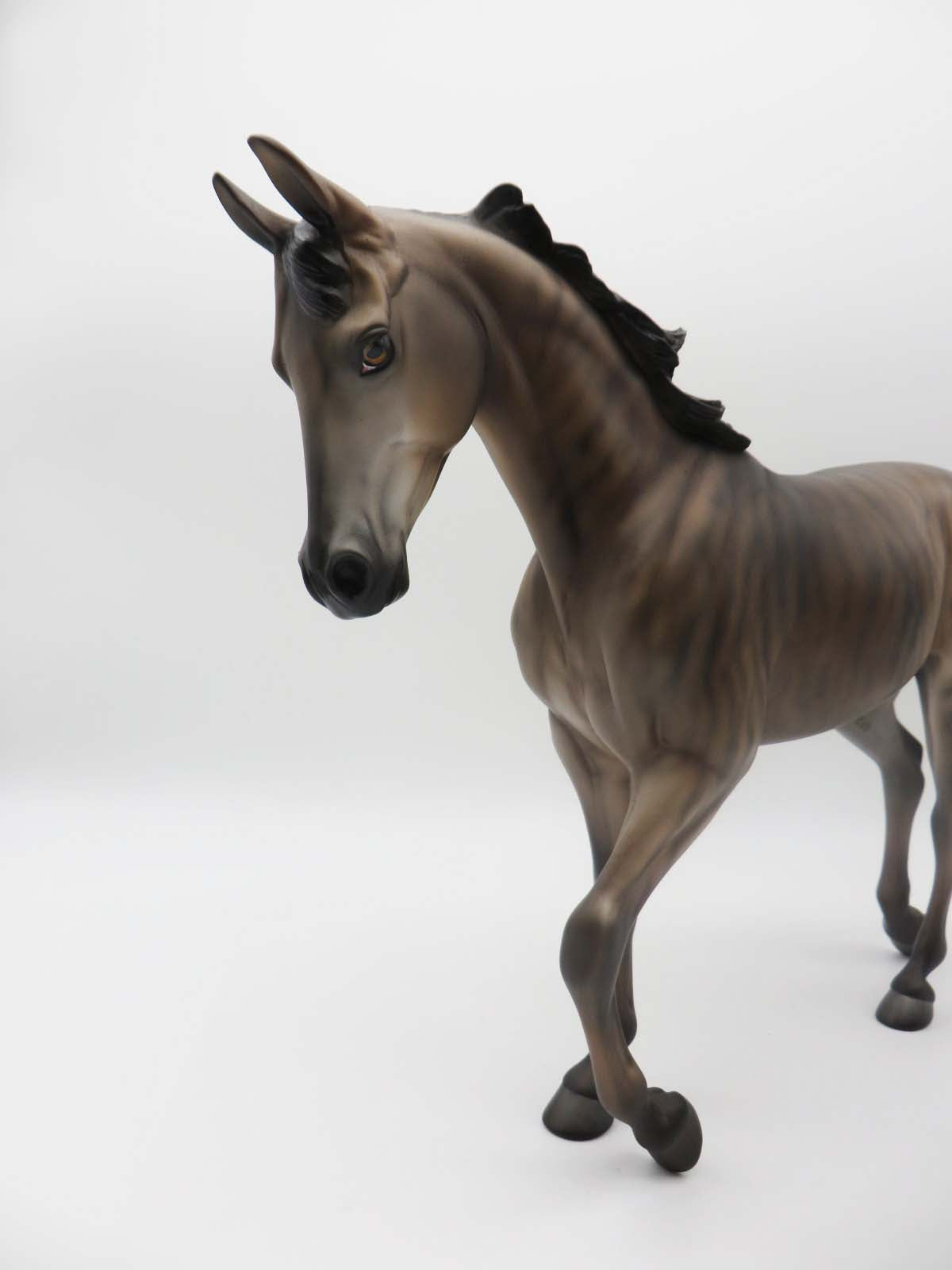 Derby Dog - OOAK - Skewed Thoroughbred Inspired by Brindle Greyhound By Jess Hamill P&C 23