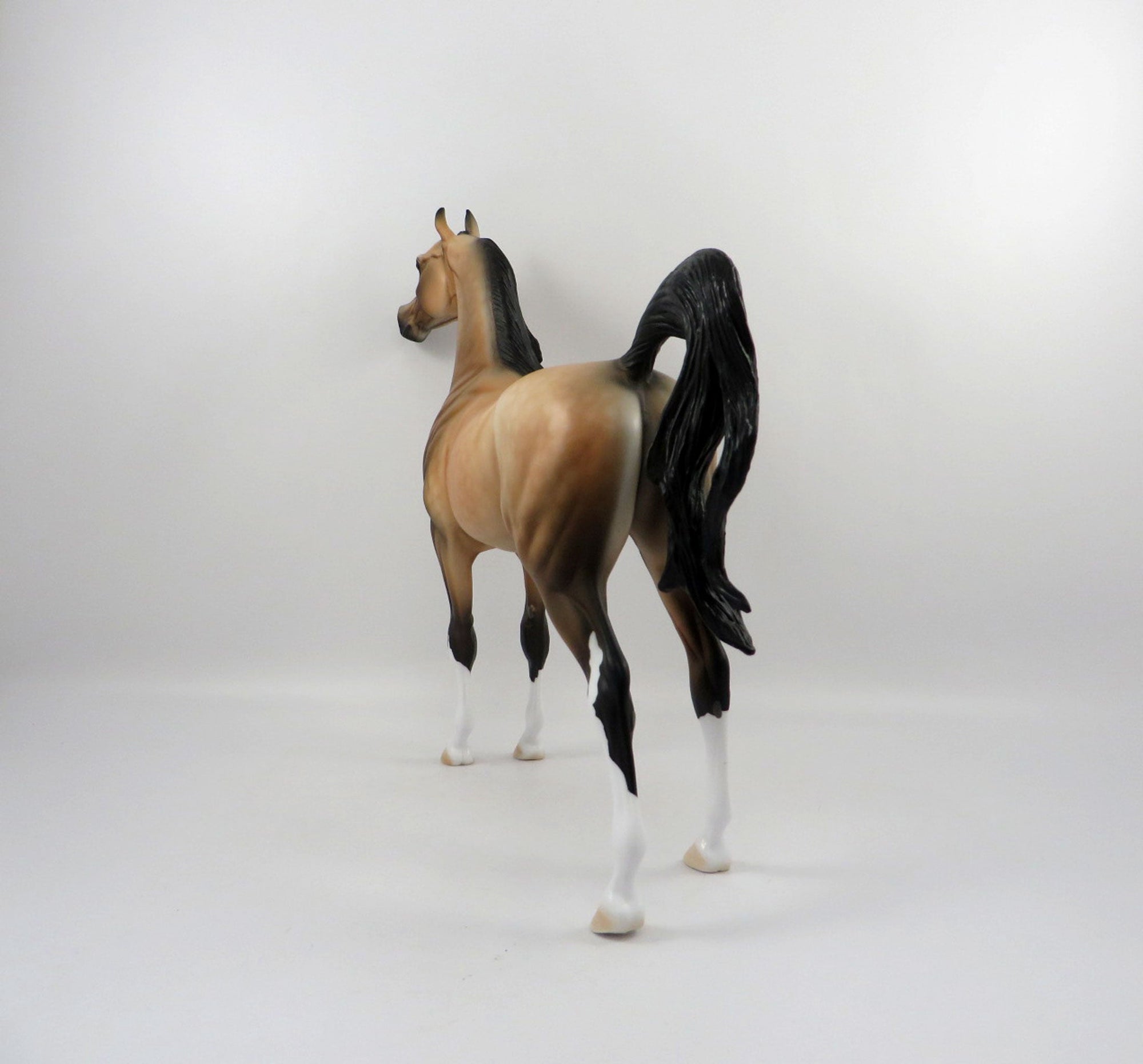 Destination-OOAK Buckskin Arabian Painted By Audrey Dixon 3/12/21