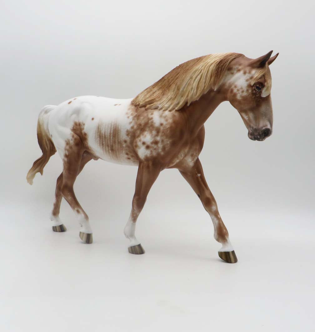 Dew Kiss OOAK Chestnut Appaloosa Irish Draught by Sheryl Leisure SHCF23