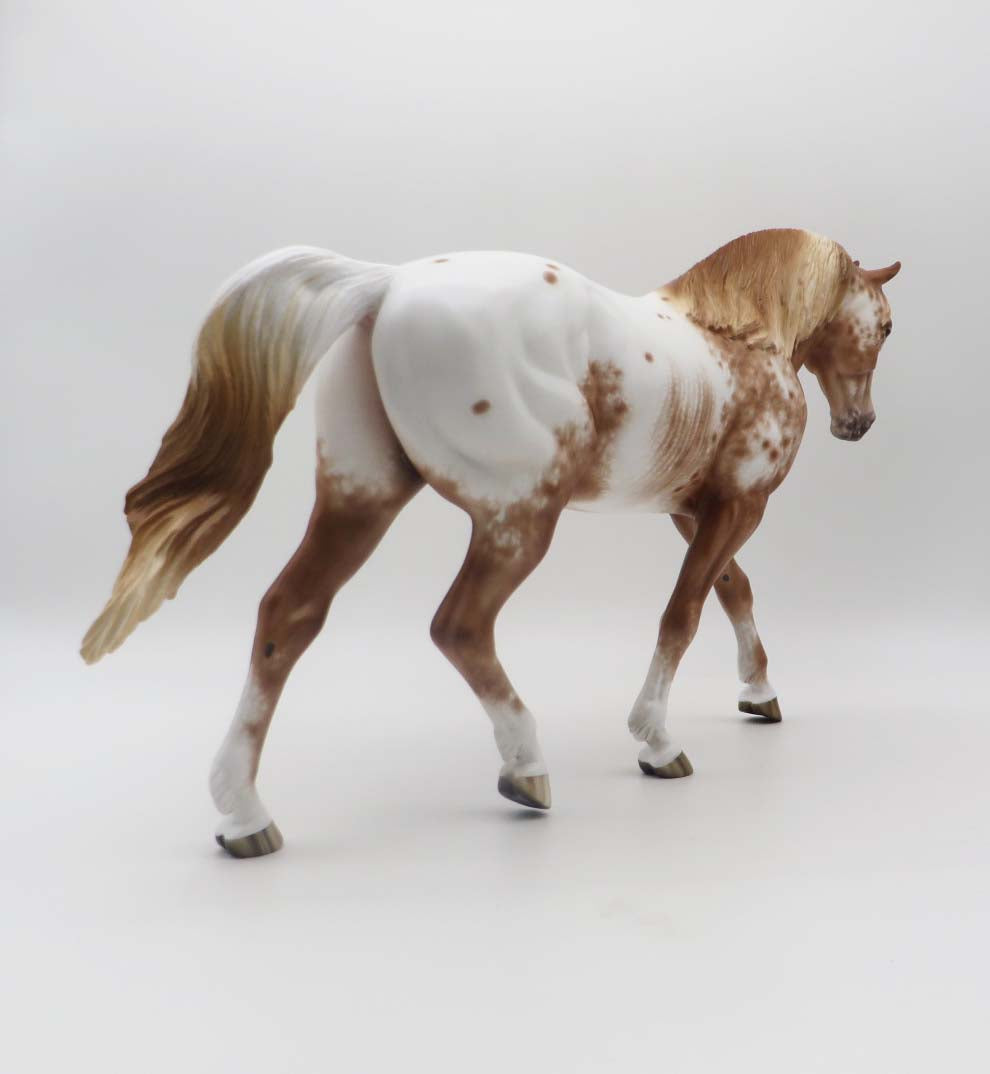 Dew Kiss OOAK Chestnut Appaloosa Irish Draught by Sheryl Leisure SHCF23