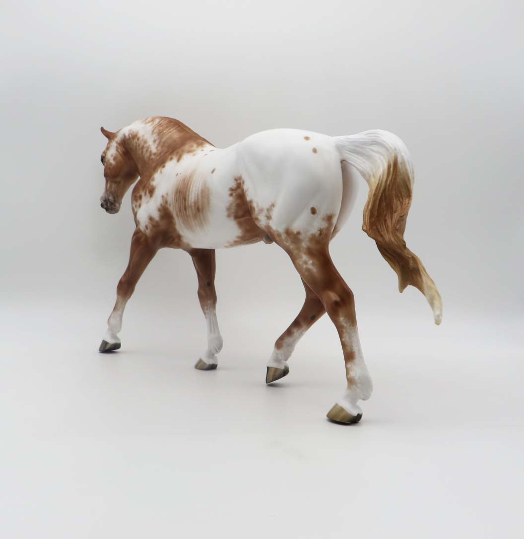 Dew Kiss OOAK Chestnut Appaloosa Irish Draught by Sheryl Leisure SHCF23