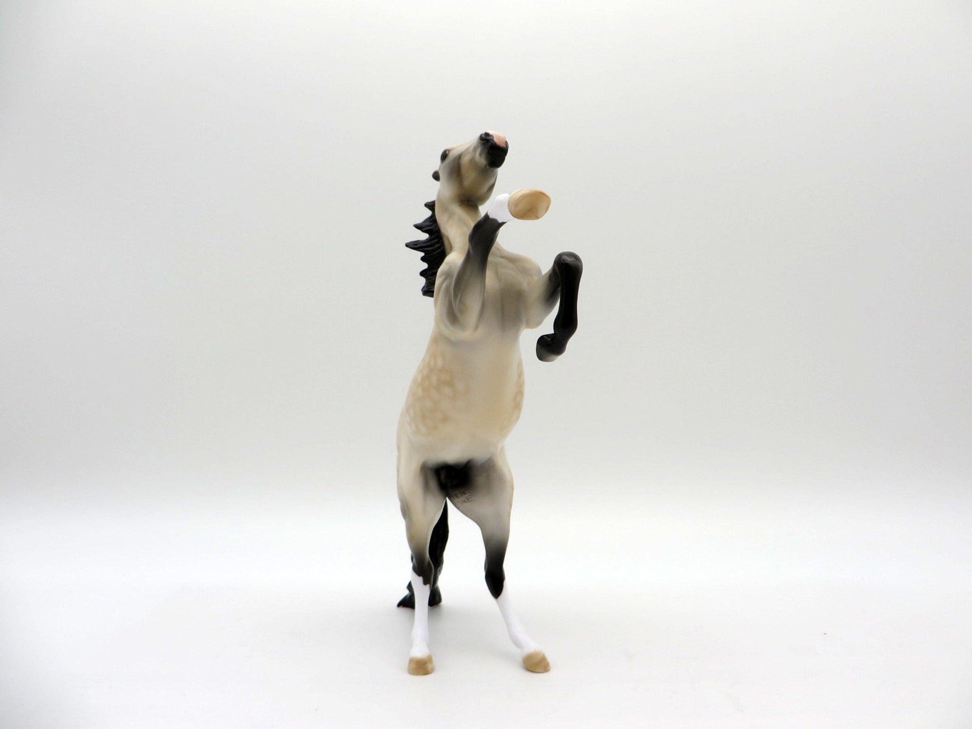 Dickens-OOAK Dapple Buckskin Rearing Pebbles Painted By Dawn Quick EQ 2021