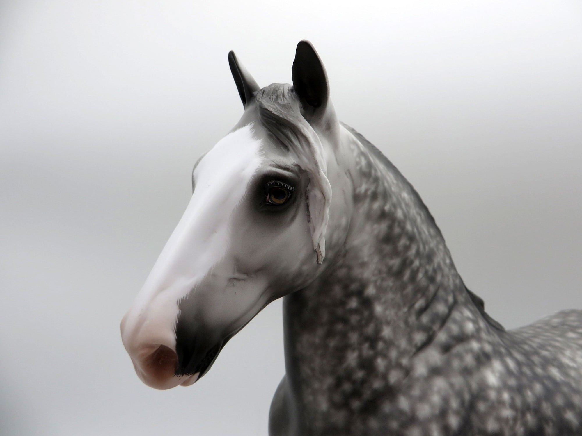 Doo Hickey-OOAK Dapple Grey Trotting Drafter Painted By Sheryl Leisure 5/24/21