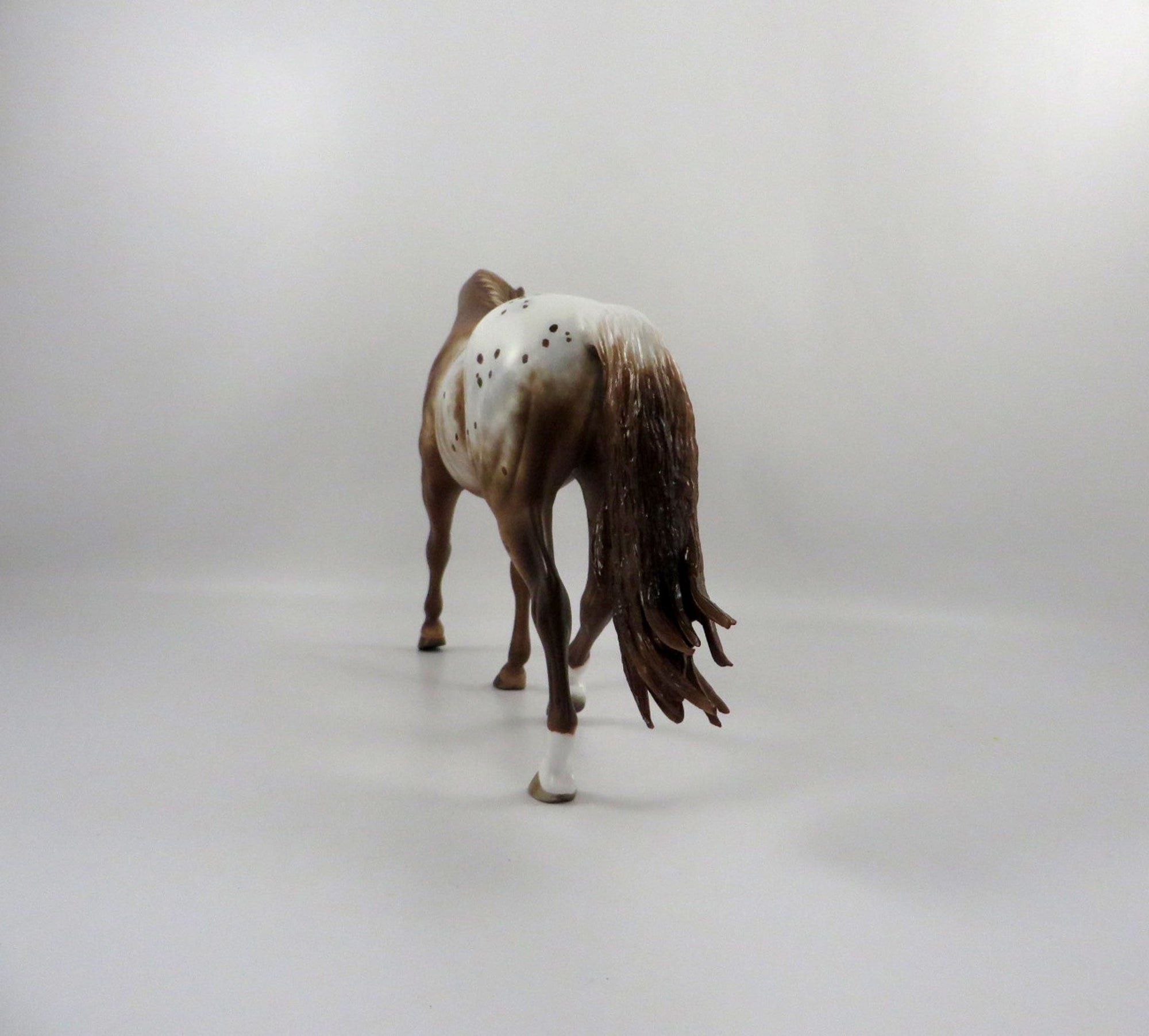 Down Burst-OOAK Chestnut Appaloosa Pony Painted by Sheryl Leisure 3/5/21