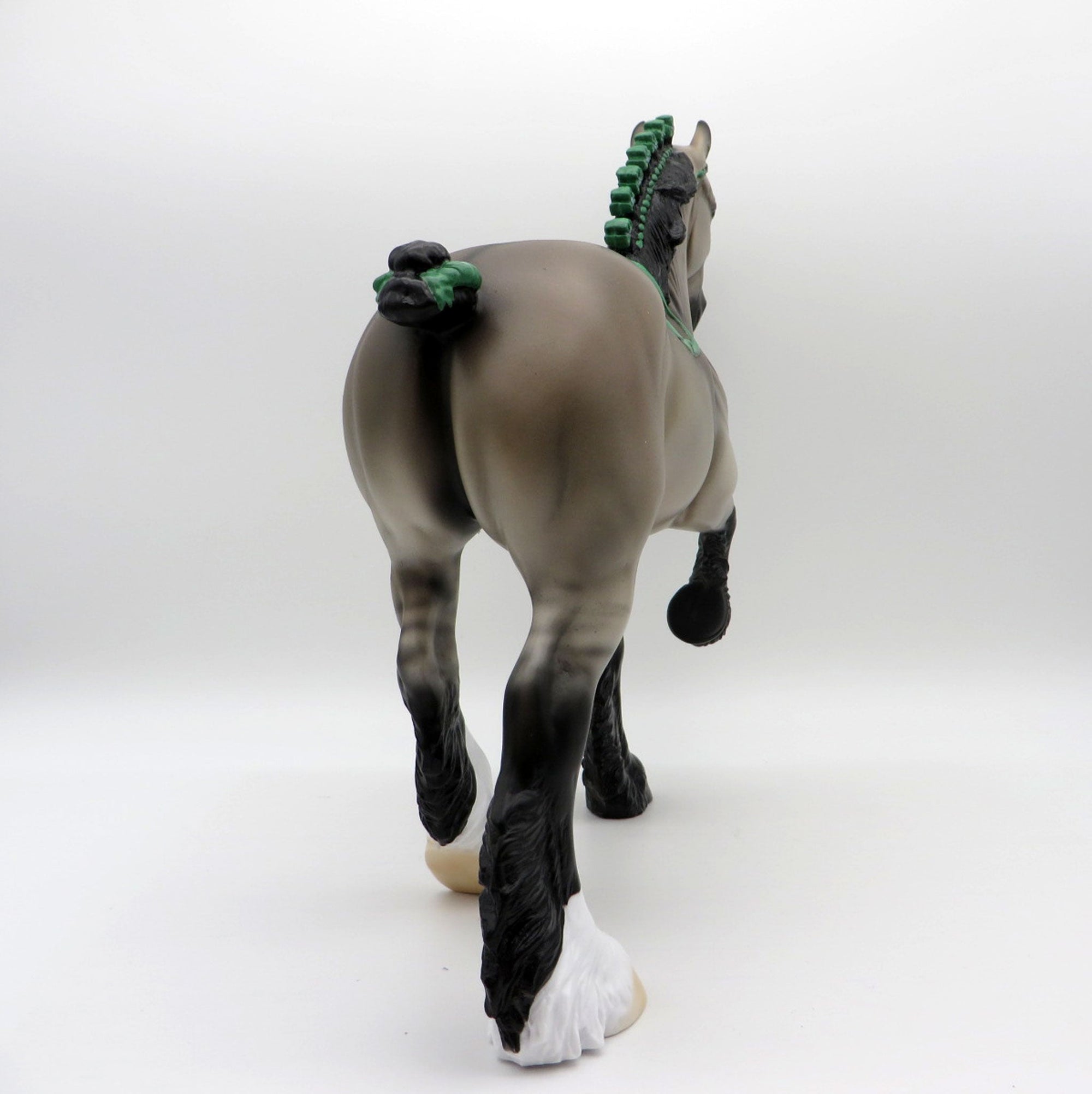 Doyle-OOAK Grey Trotting Drafter Painted by Ellen EQ 21