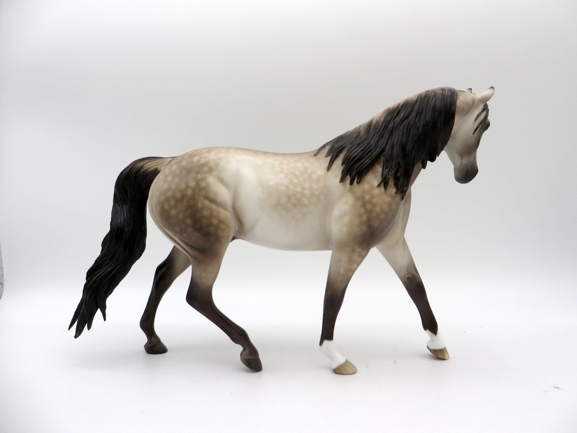 Drifter-OOAK Silver Buckskin Pony Painted by Sheryl Leisure 11/29/21
