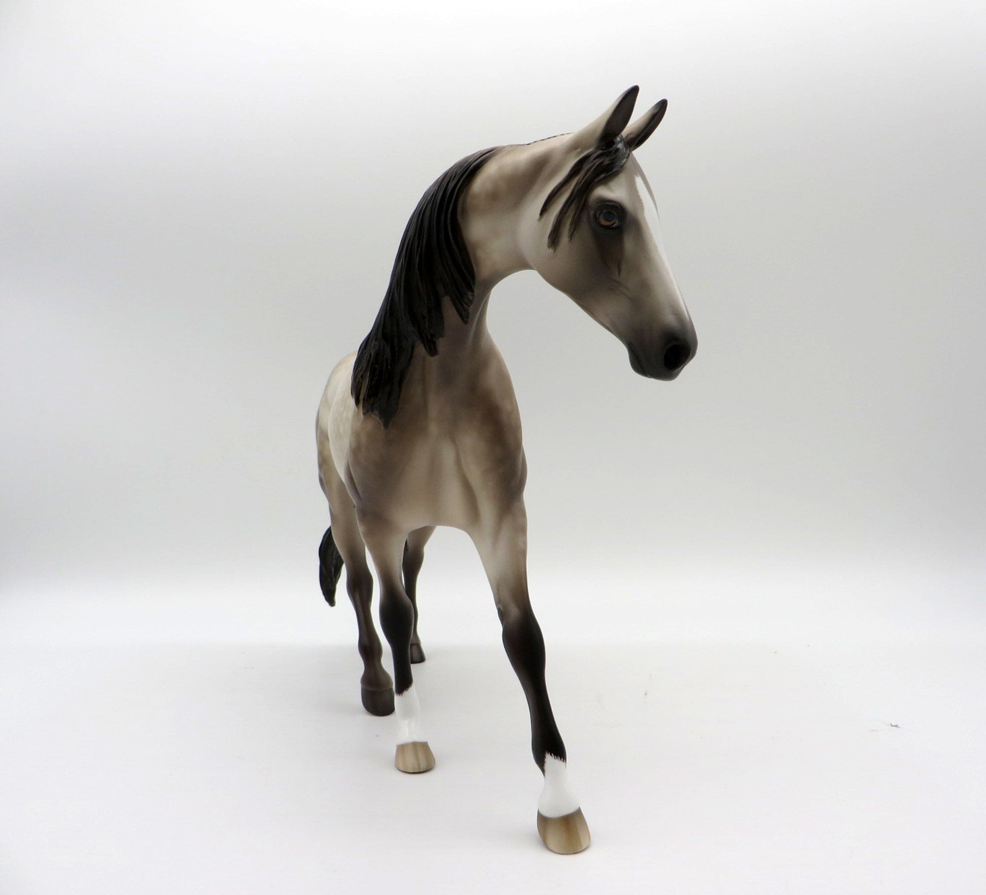 Drifter-OOAK Silver Buckskin Pony Painted by Sheryl Leisure 11/29/21