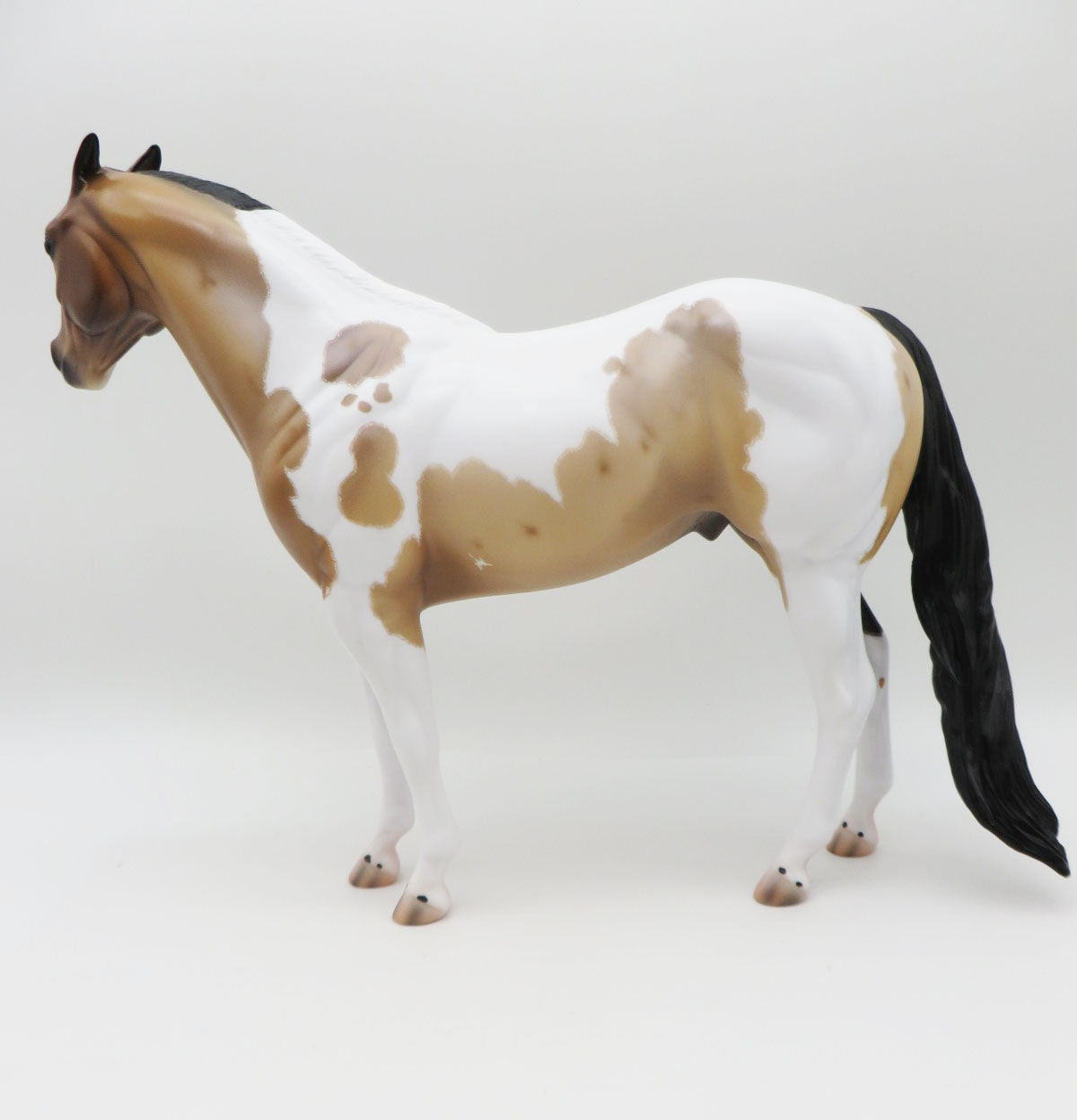 Driscoll - OOAK - Buckskin Roan Tobiano Ideal Stock Horse By Caroline Boydston BEST OFFER 11/21/22
