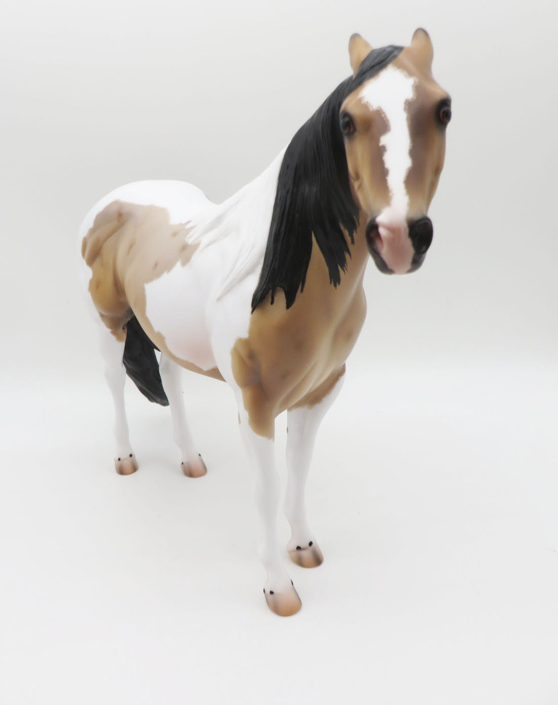 Driscoll - OOAK - Buckskin Roan Tobiano Ideal Stock Horse By Caroline Boydston BEST OFFER 11/21/22