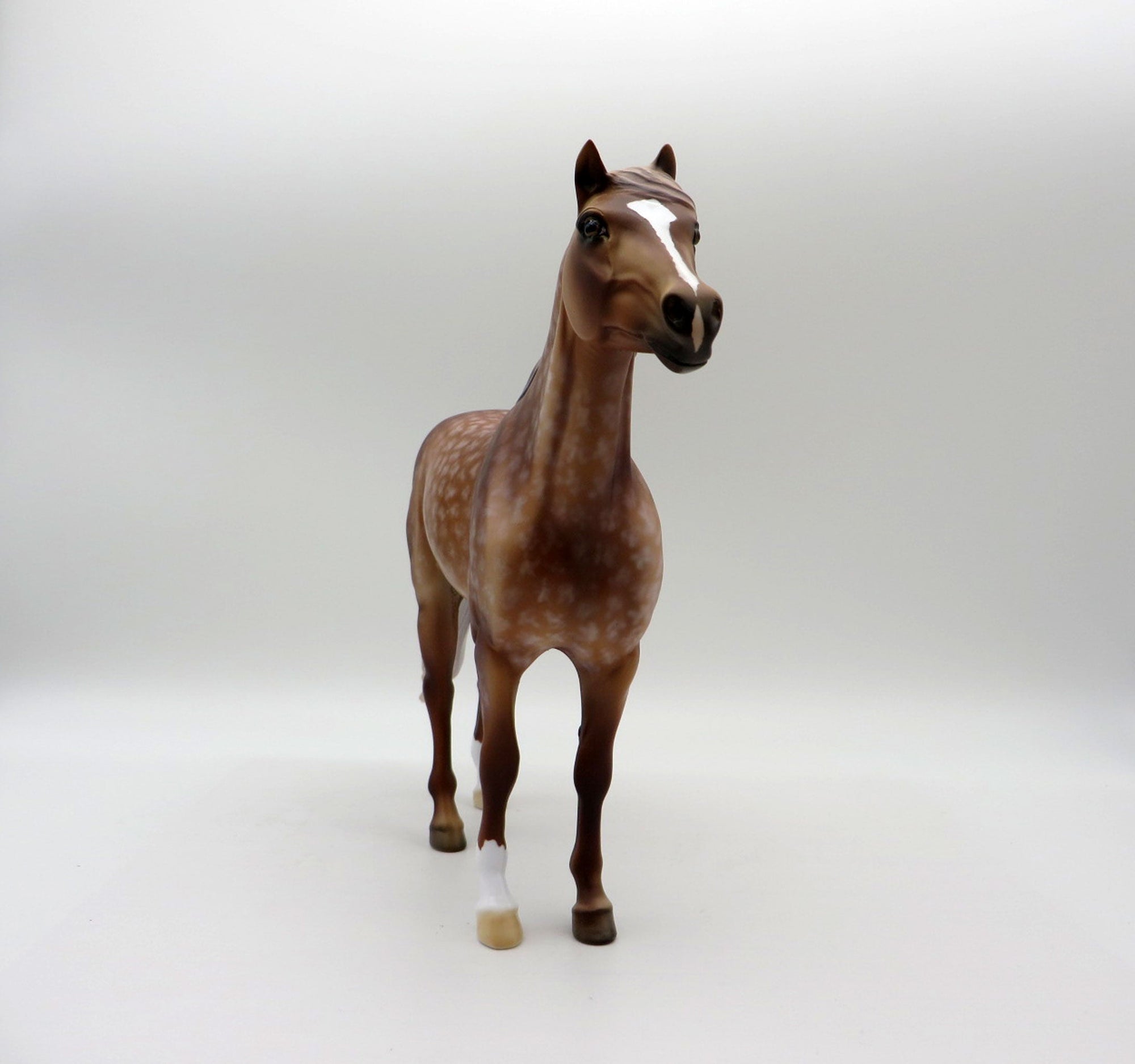 Dugan-OOAK Star Dapple Chestnut Mustang Painted By Dawn Quick 5/28/21