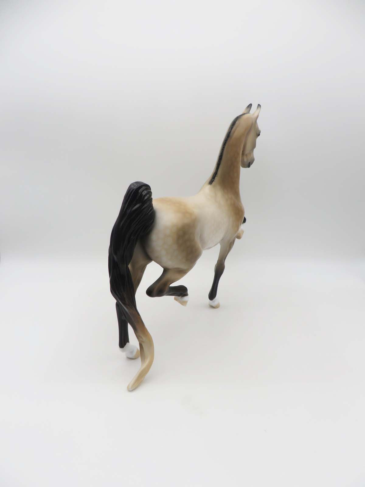 Dusk Til Dawn OOAK Dappled Buckskin Saddlebred By Dawn Quick SHCF23