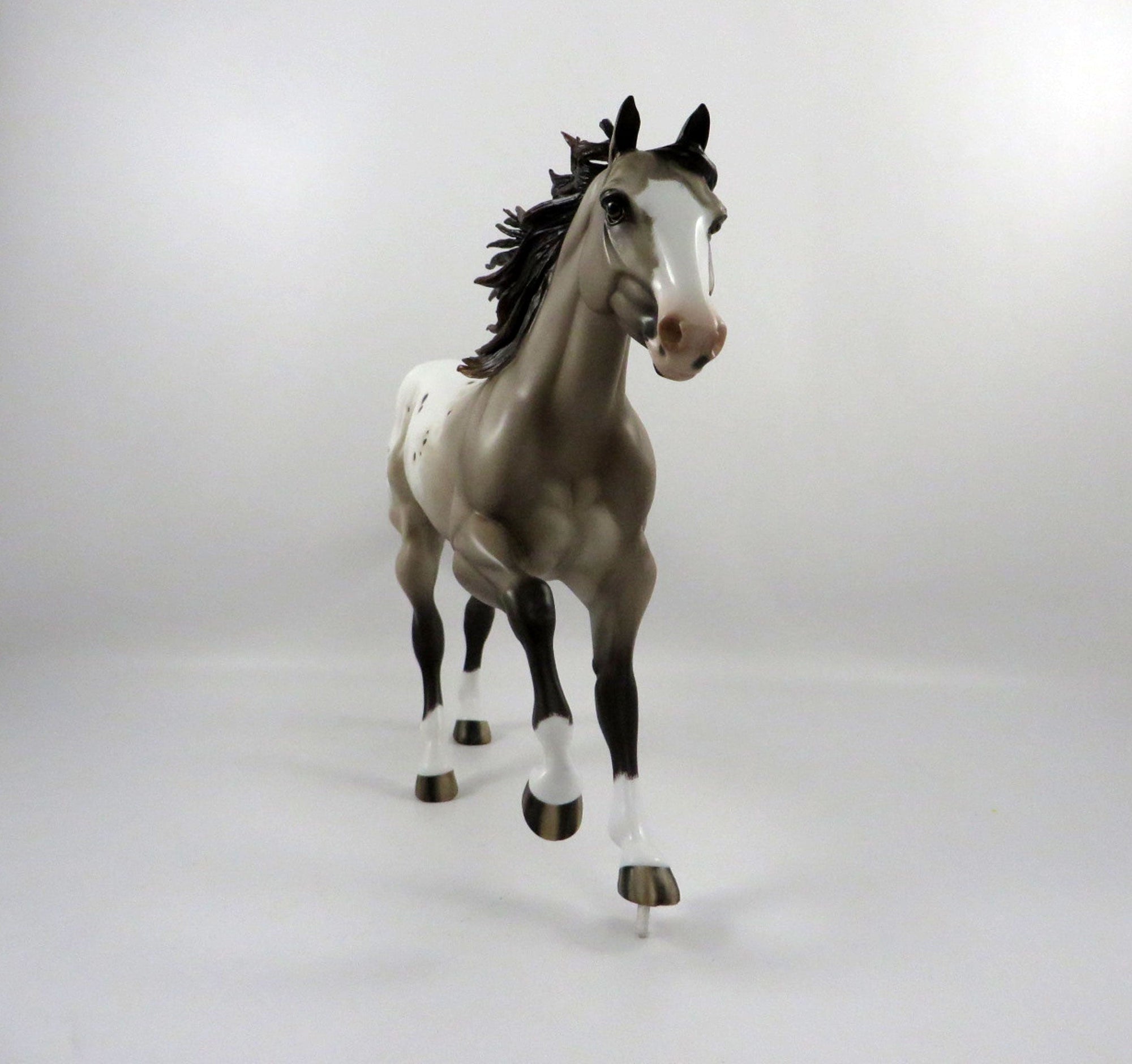 Dynaguy-OOAK Chestnut Appaloosa Foundation Quarter Horse Painted By Sheryl Leisure 2/25/21