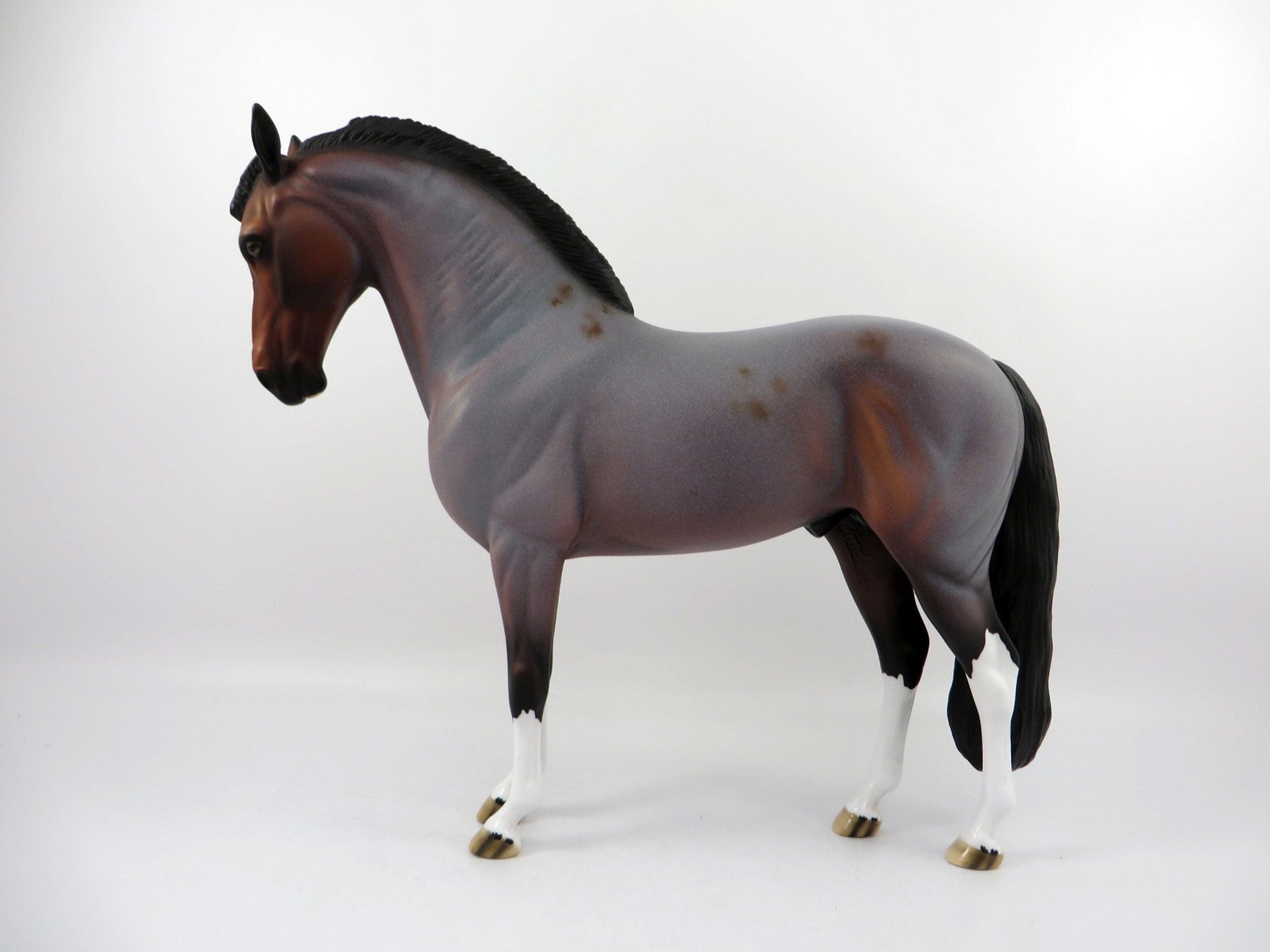 Eamon-OOAK Bay Roan Andalusian Painted By Dawn Quick 4/13/21