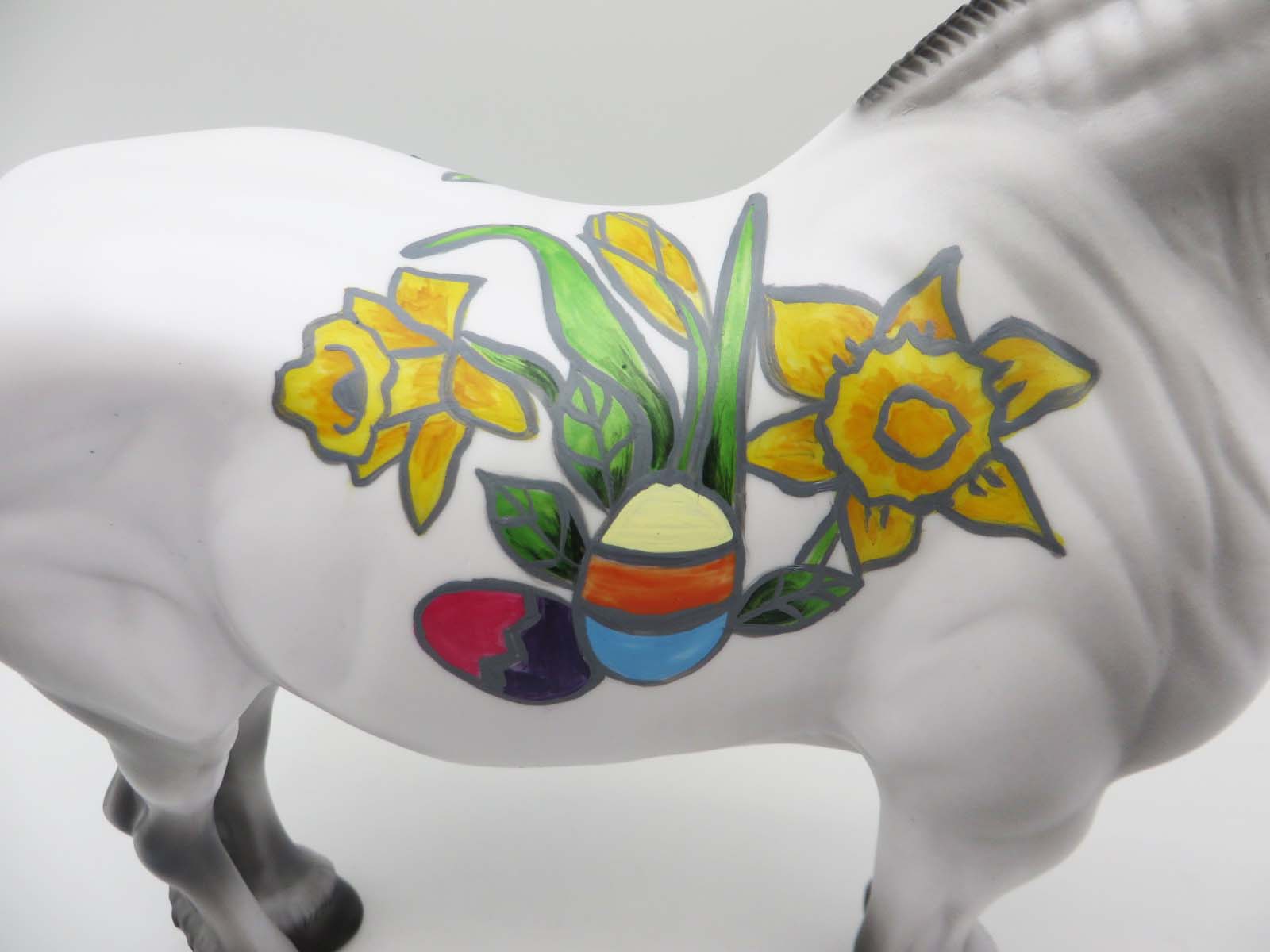 Easter Egg-citement - OOAK - Decorator Heavy Draft By Dawn Quick - Easter 2023