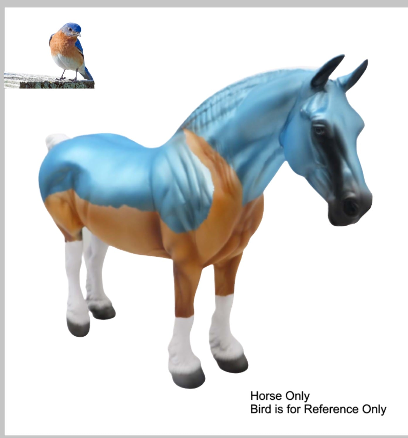 Eastern Blue Bird OOAK Decorator Bird Inspired Heavy Draft By Angela Marleau SHCF23