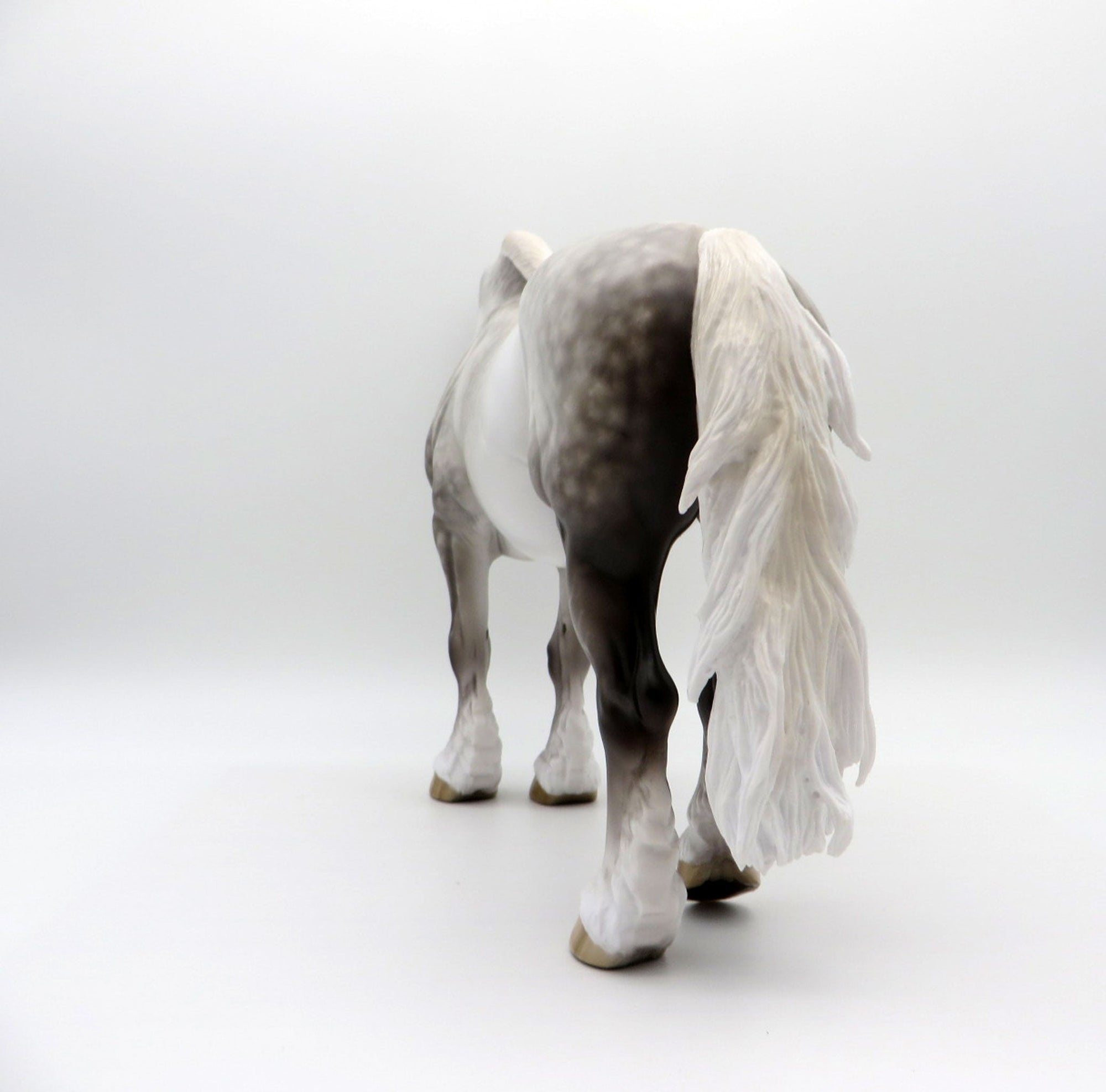 Eclipse of the Heart-OOAK Dapple Grey Heavy Draft Mare Painted by Sheryl Leisure 7/26/21