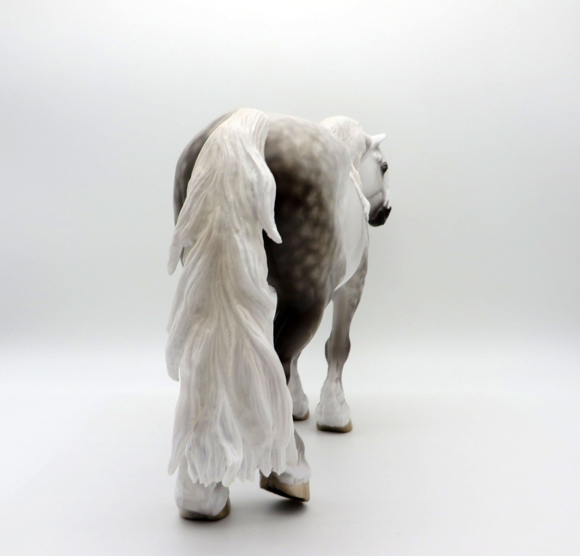 Eclipse of the Heart-OOAK Dapple Grey Heavy Draft Mare Painted by Sheryl Leisure 7/26/21