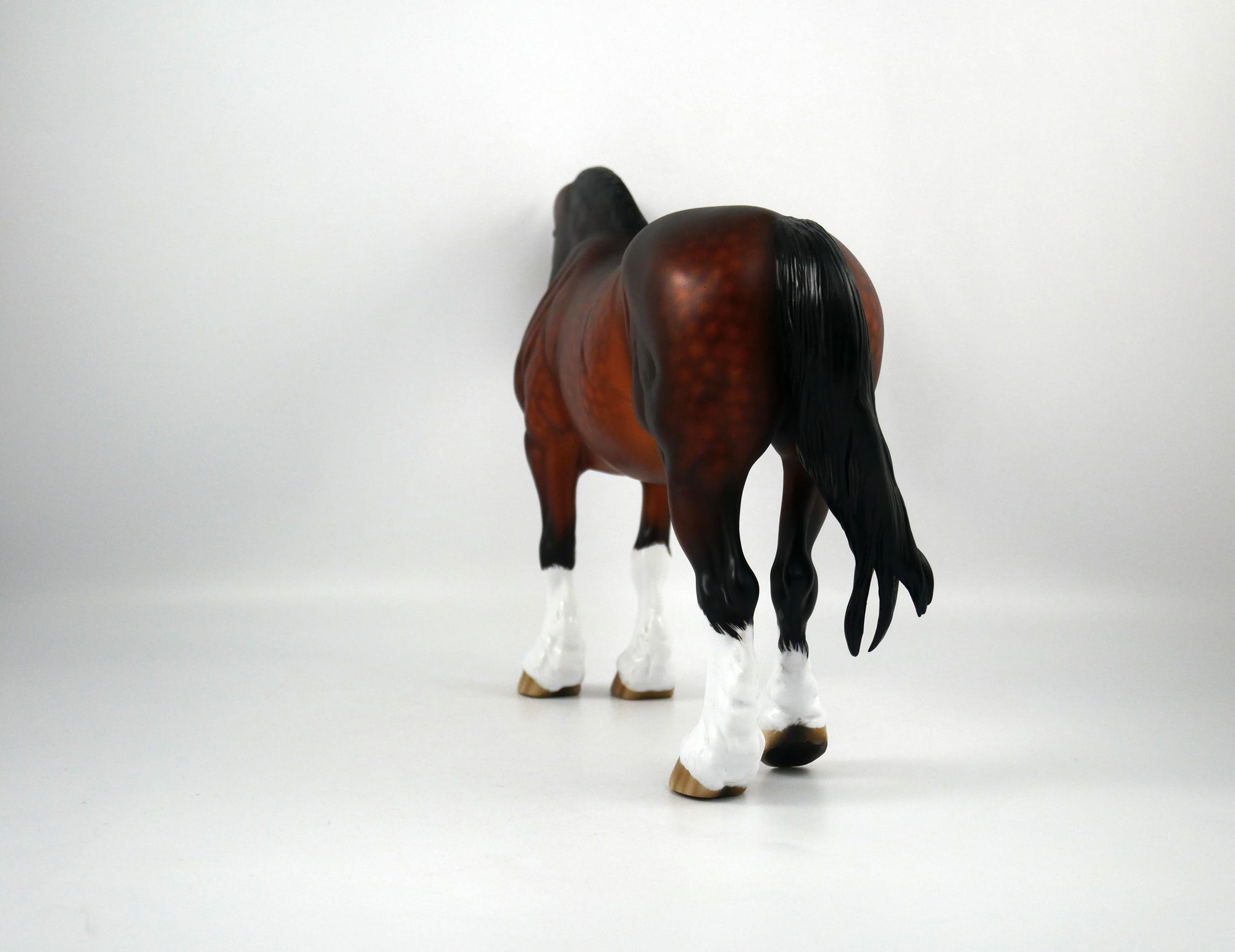 Edith-OOAK Dapple Bay Heavy Draft Mare Painted By Sheryl Leisure 1/15/21