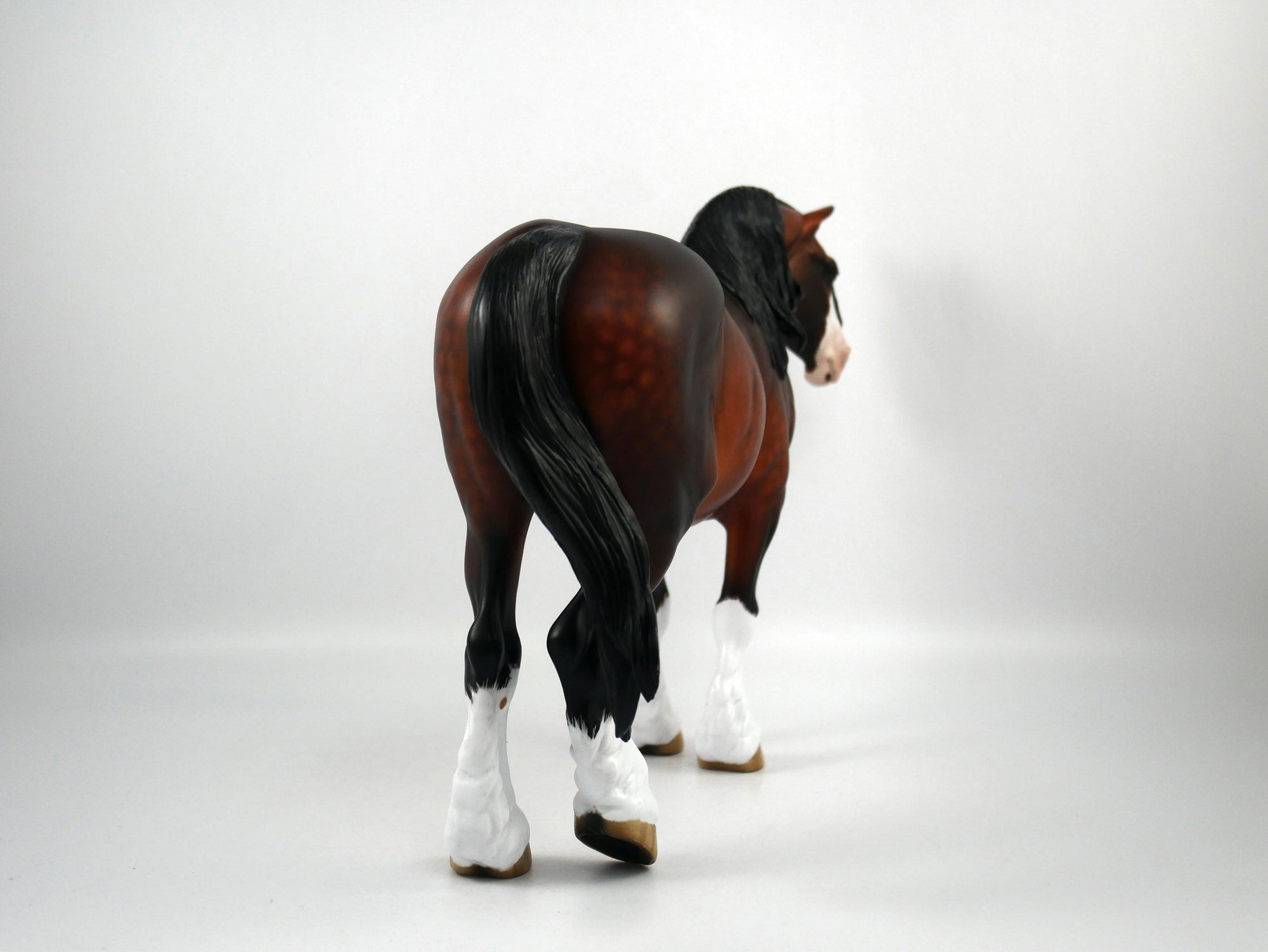 Edith-OOAK Dapple Bay Heavy Draft Mare Painted By Sheryl Leisure 1/15/21