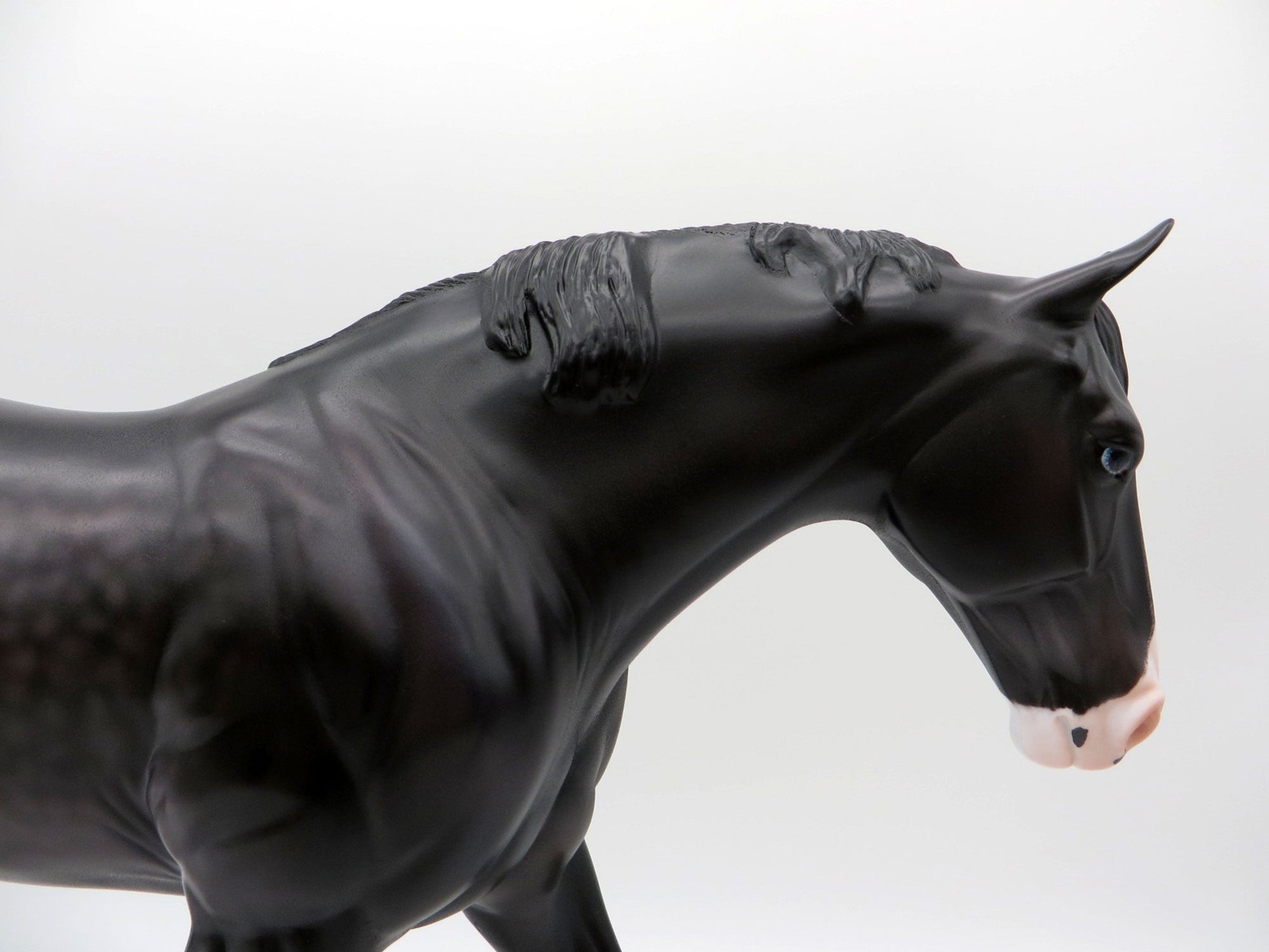 Elbrus-OOAK Dapple Black Irish Draft Painted By Caroline Boydston 6/22/21