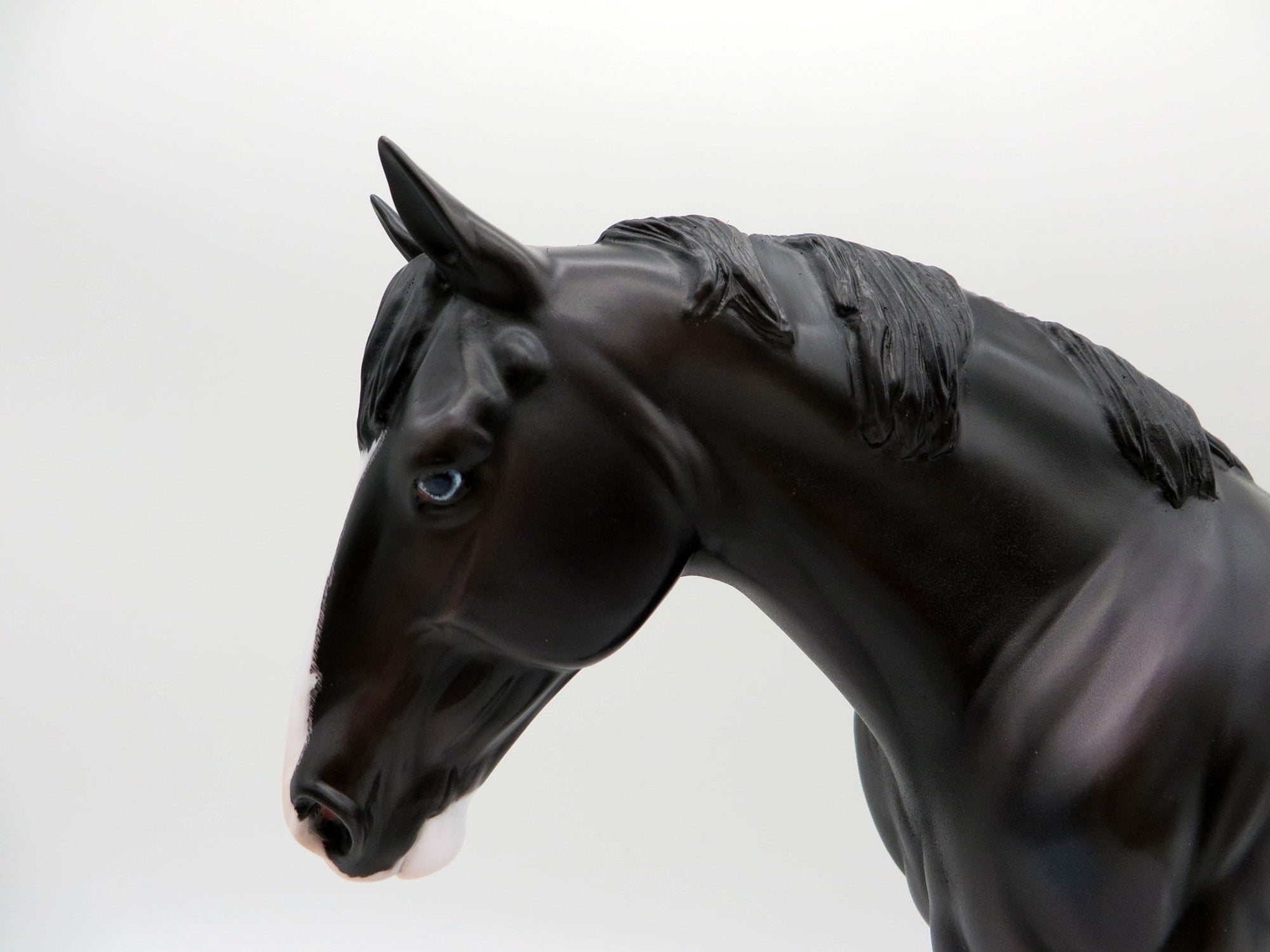 Elbrus-OOAK Dapple Black Irish Draft Painted By Caroline Boydston 6/22/21