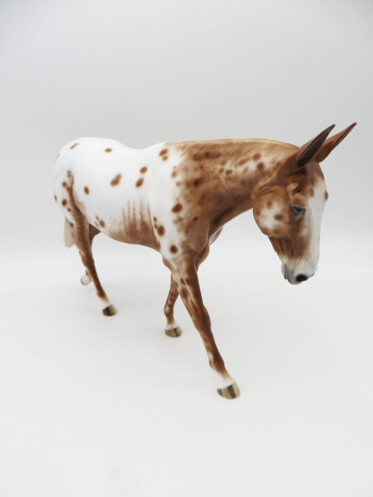 Elizabeth - OOAK - Chestnut Appaloosa Mule by Sheryl Leisure - Best Offers 12/27/22