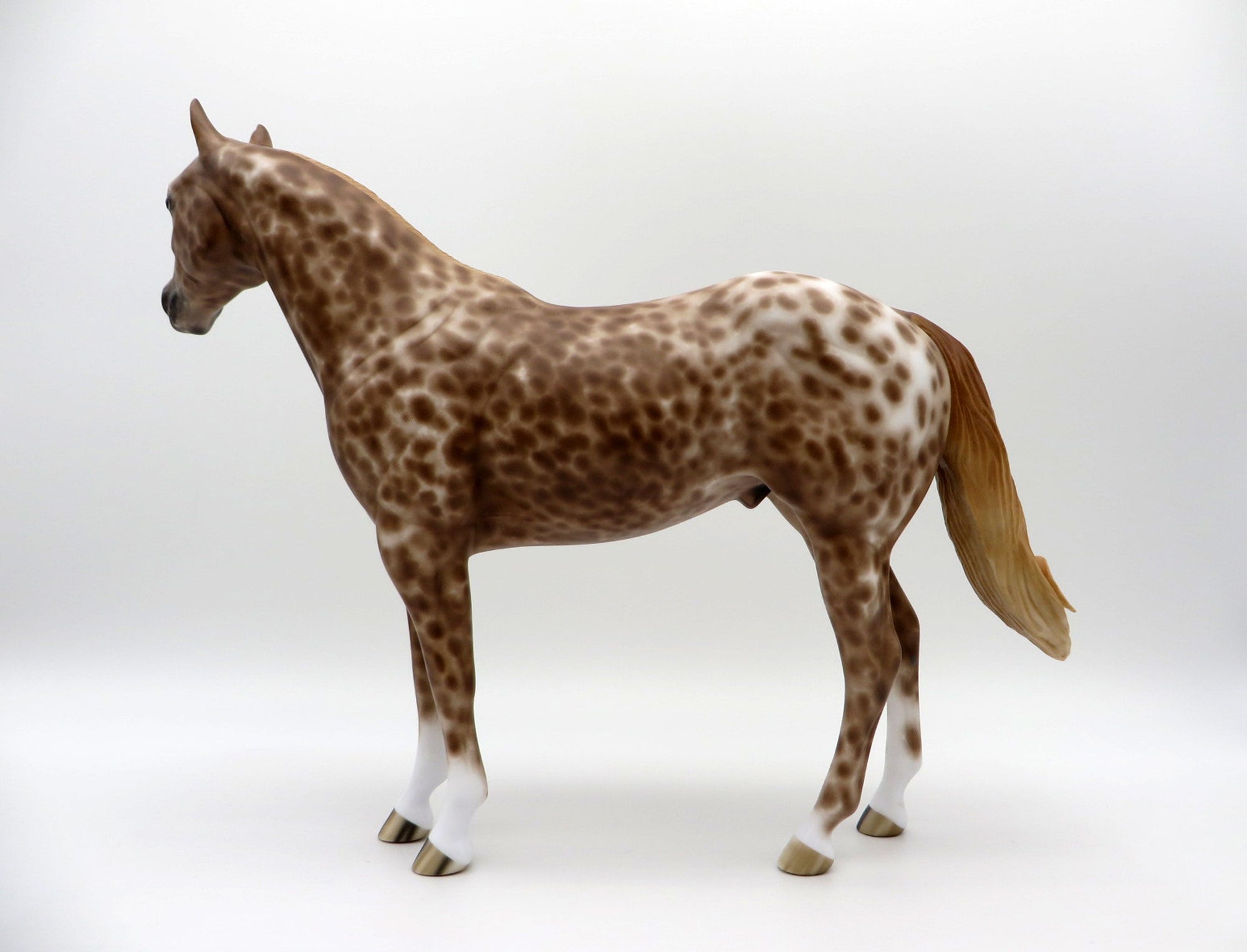 Enterprize-OOAK Loud Chestnut Appaloosa Painted By Caroline Boydston 5/10/21