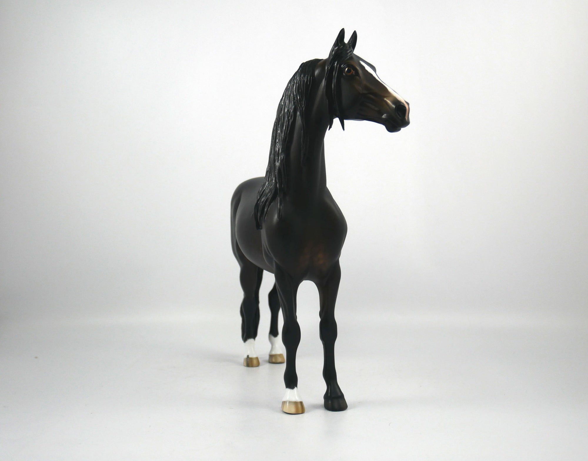 Everett-OOAK Dapple Seal Bay Morgan Painted By Sheryl Leisure 1/8/21