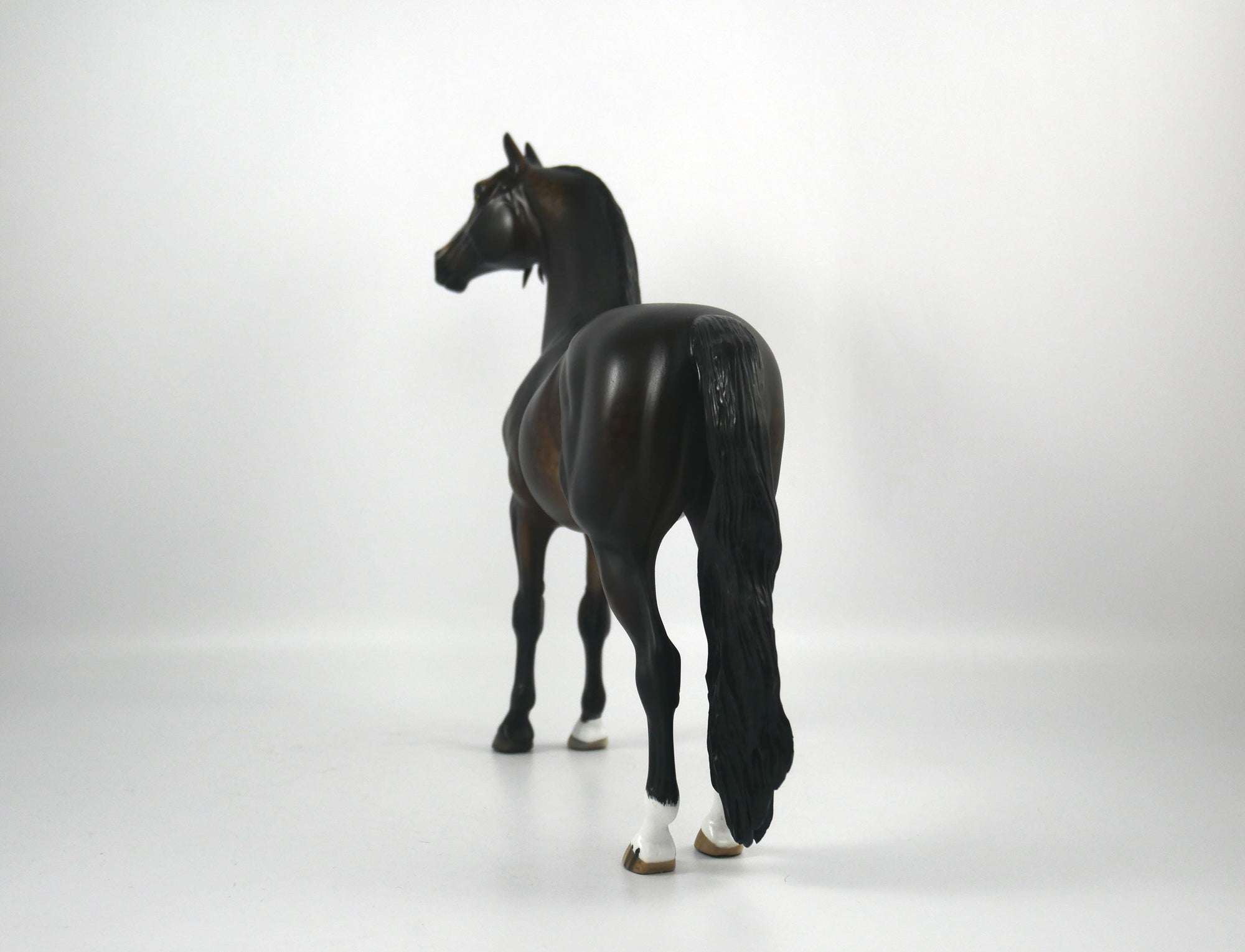 Everett-OOAK Dapple Seal Bay Morgan Painted By Sheryl Leisure 1/8/21