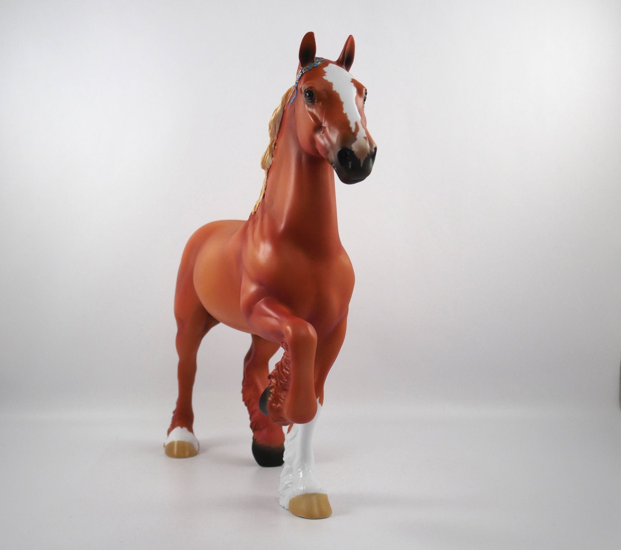 Fair Catch-OOAK Chestnut Trotting Draft SB21