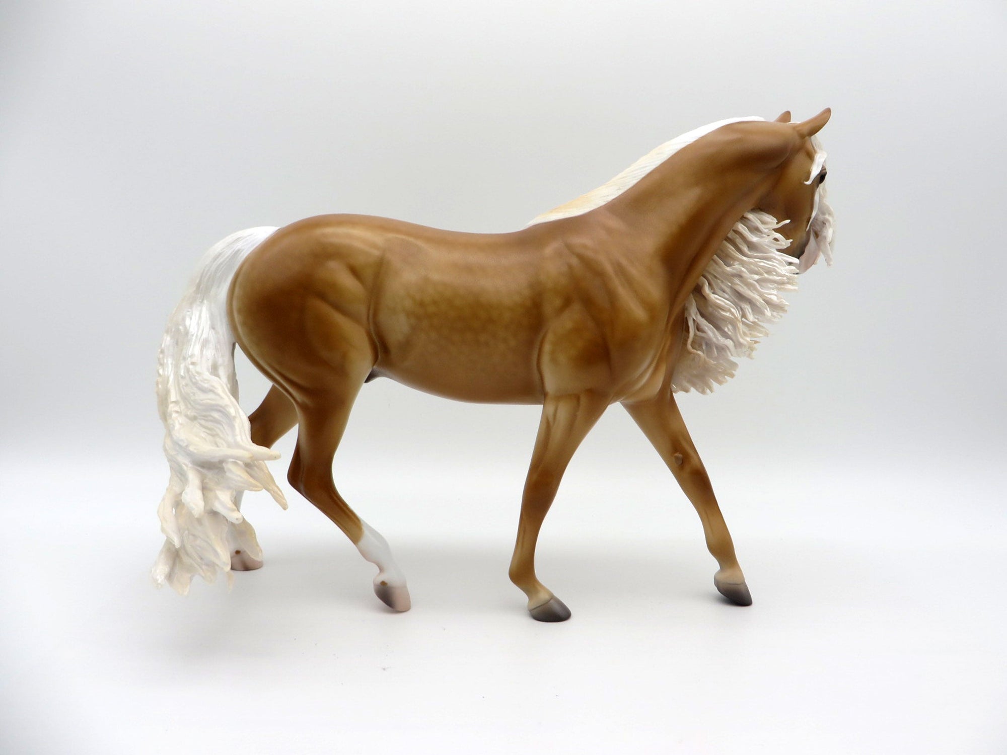 Farnham-OOAK Dapple Palomino Pony Painted By Caroline Boydston 7/12/21
