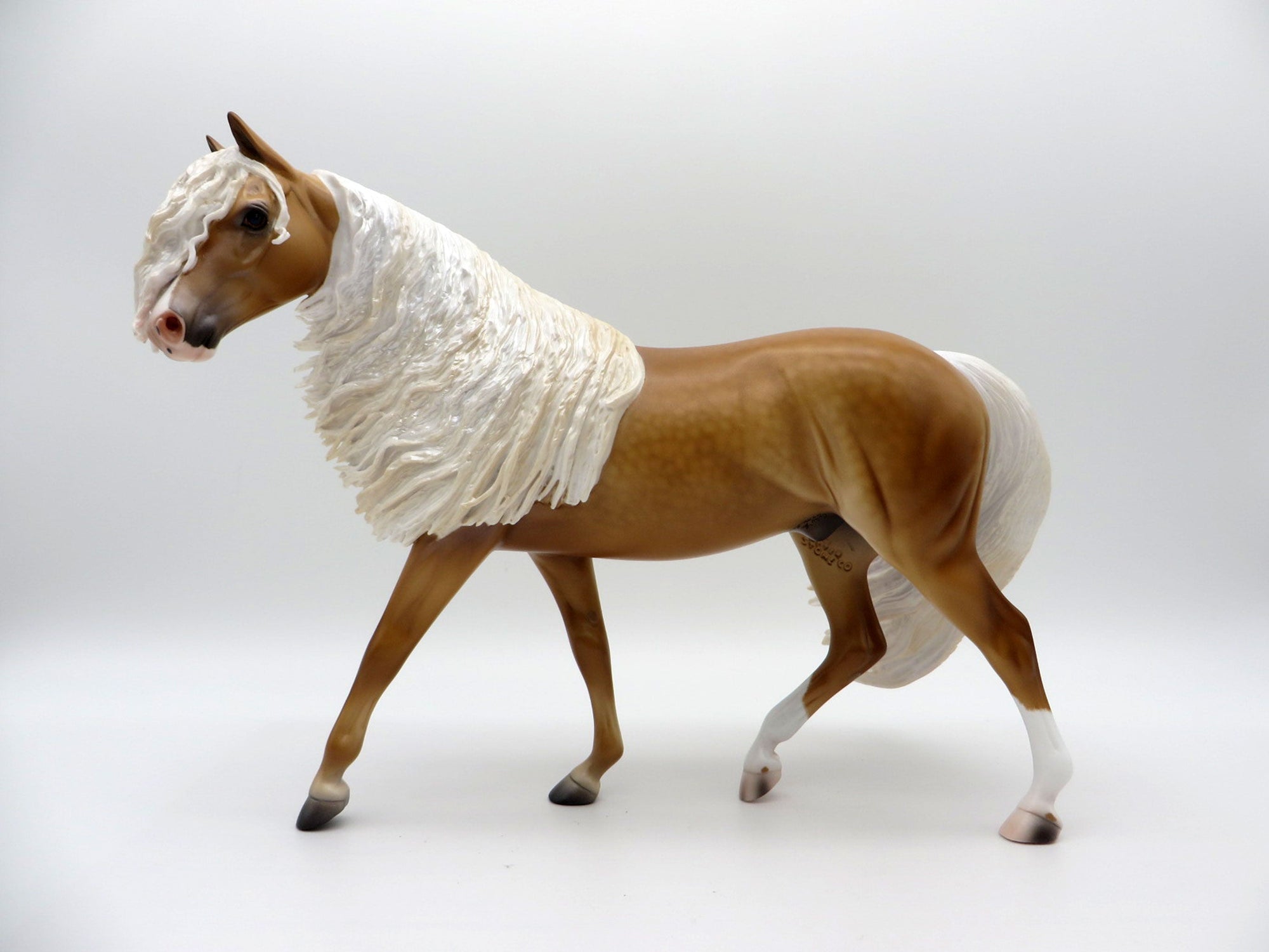 Farnham-OOAK Dapple Palomino Pony Painted By Caroline Boydston 7/12/21