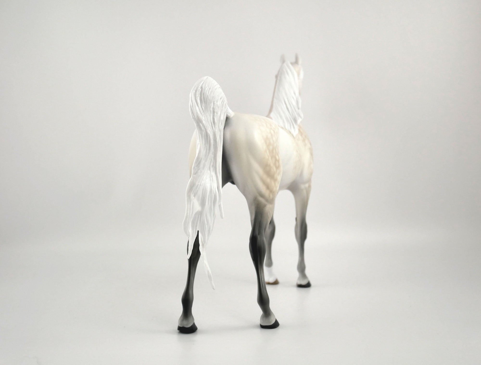 FAULKNER-OOAK LIGHT GREY DAPPLE WITH CUSTOM TAIL BY SHERYL LEISURE 11/11/20