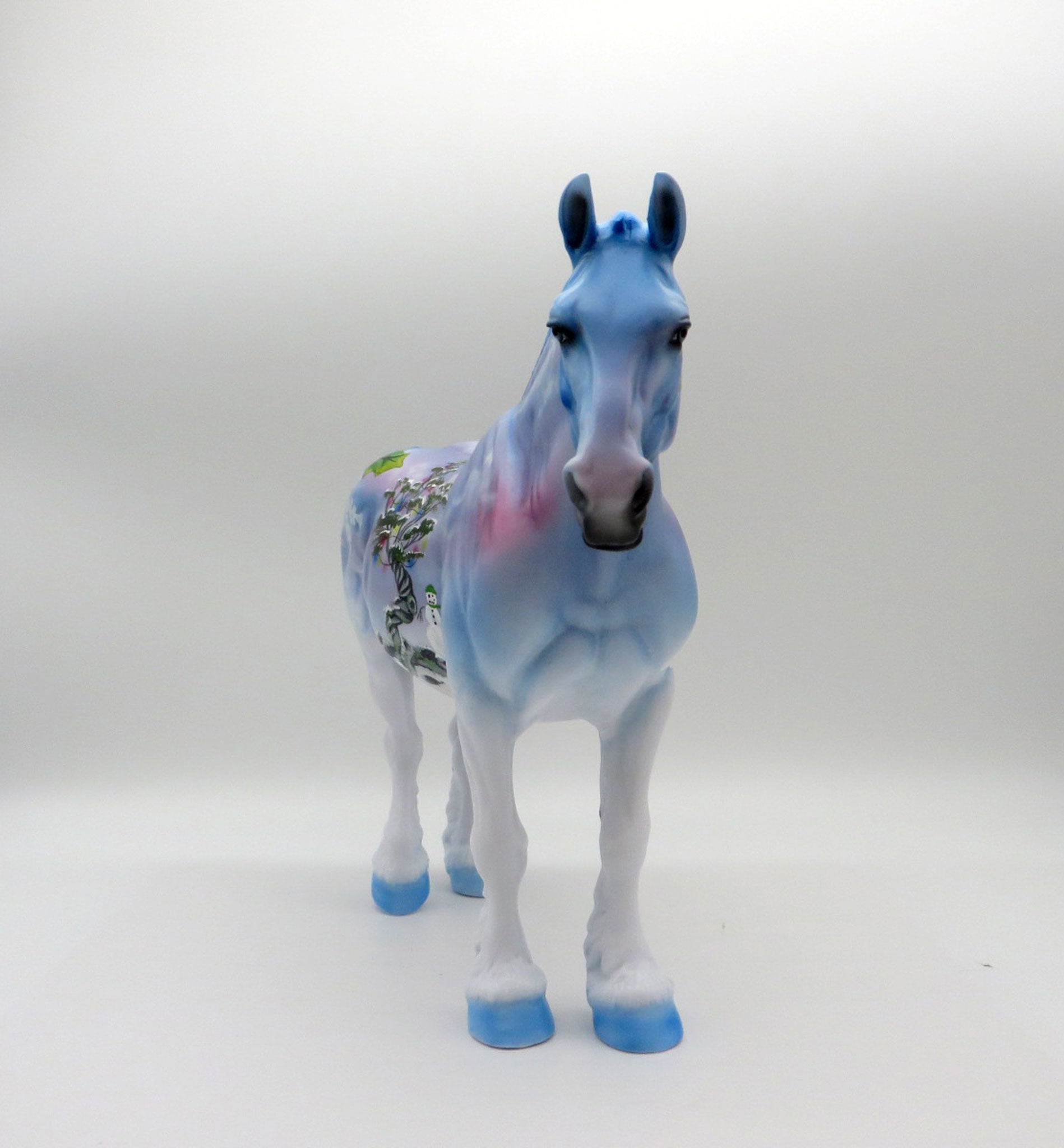 Festive-OOAK Deco Holiday Heavy Draft Painted by Dawn Quick 11/29/21