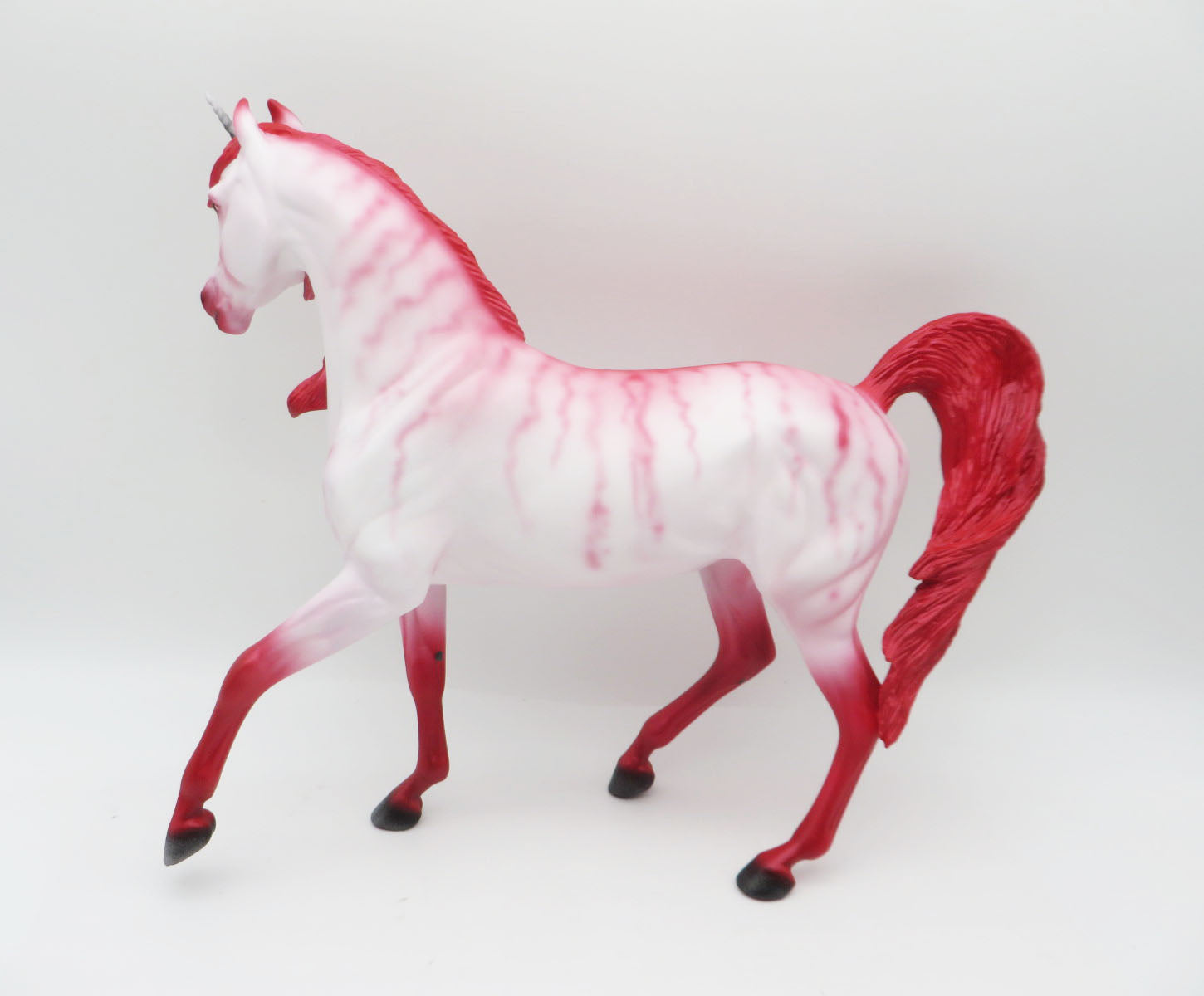Festive Fantasy - OOAK - Unicorn Arabian Mare Decorator By Ellen Robbins - Christmas Tails 2022 - CT22