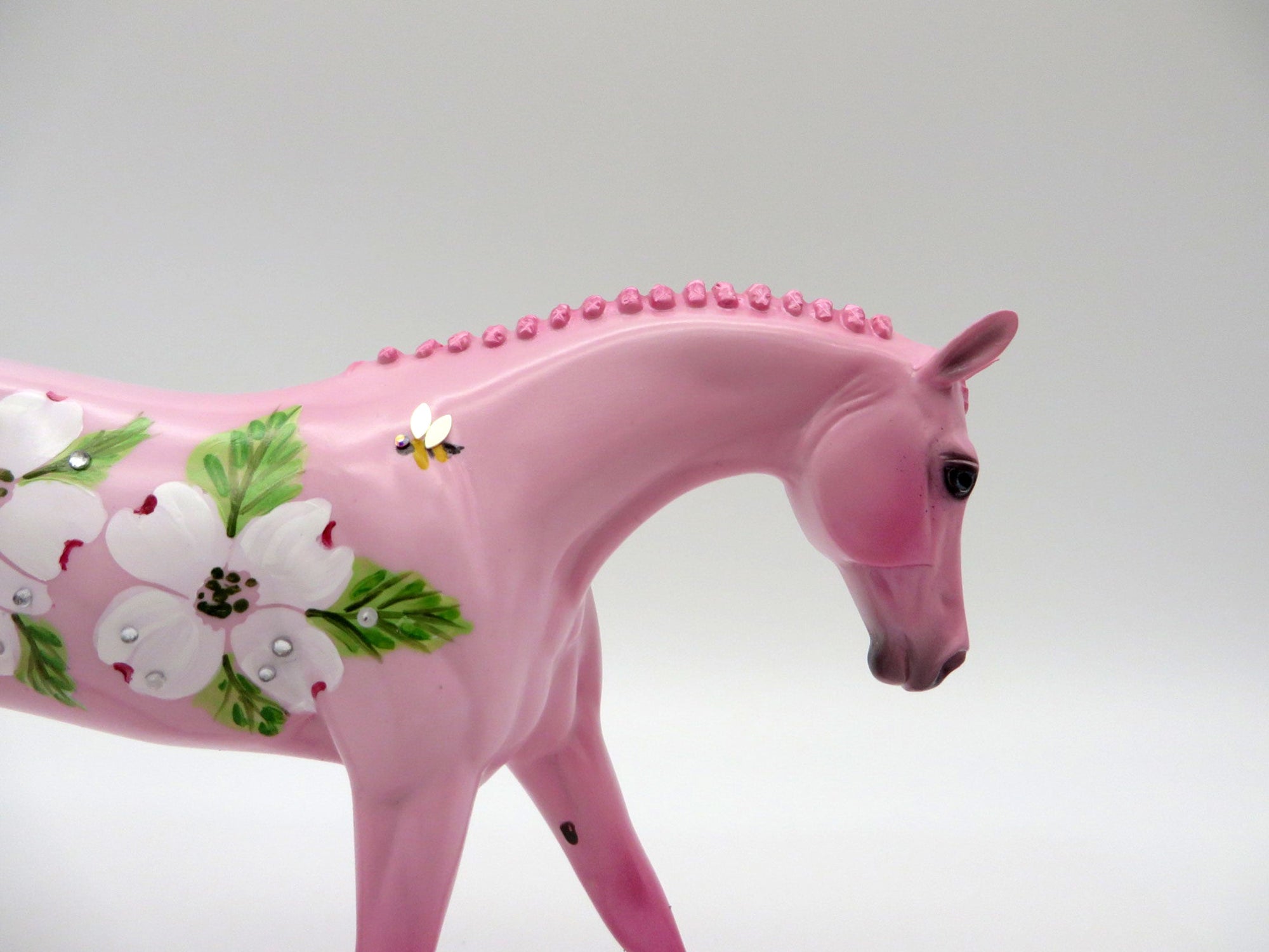 Bees and Blossoms-OOAK Decorative Deco Warmblood Pebbles SHCF 2021