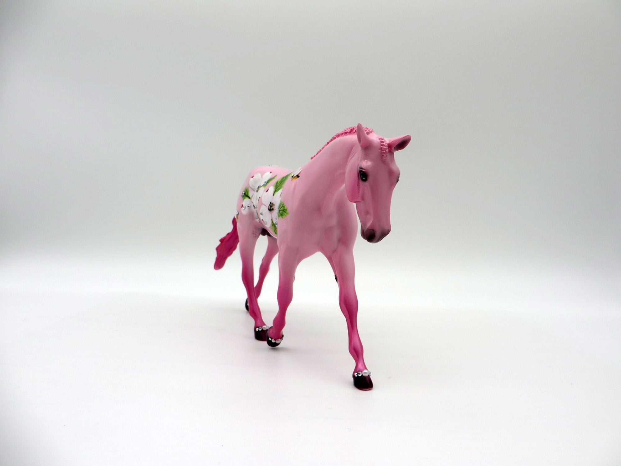 Bees and Blossoms-OOAK Decorative Deco Warmblood Pebbles SHCF 2021