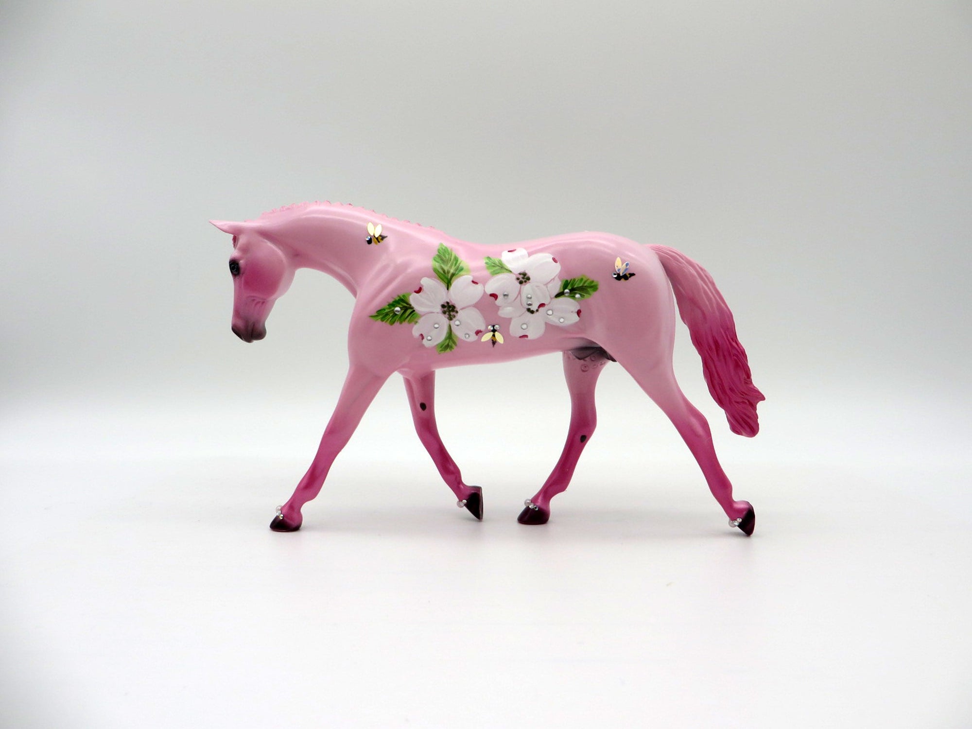 Bees and Blossoms-OOAK Decorative Deco Warmblood Pebbles SHCF 2021