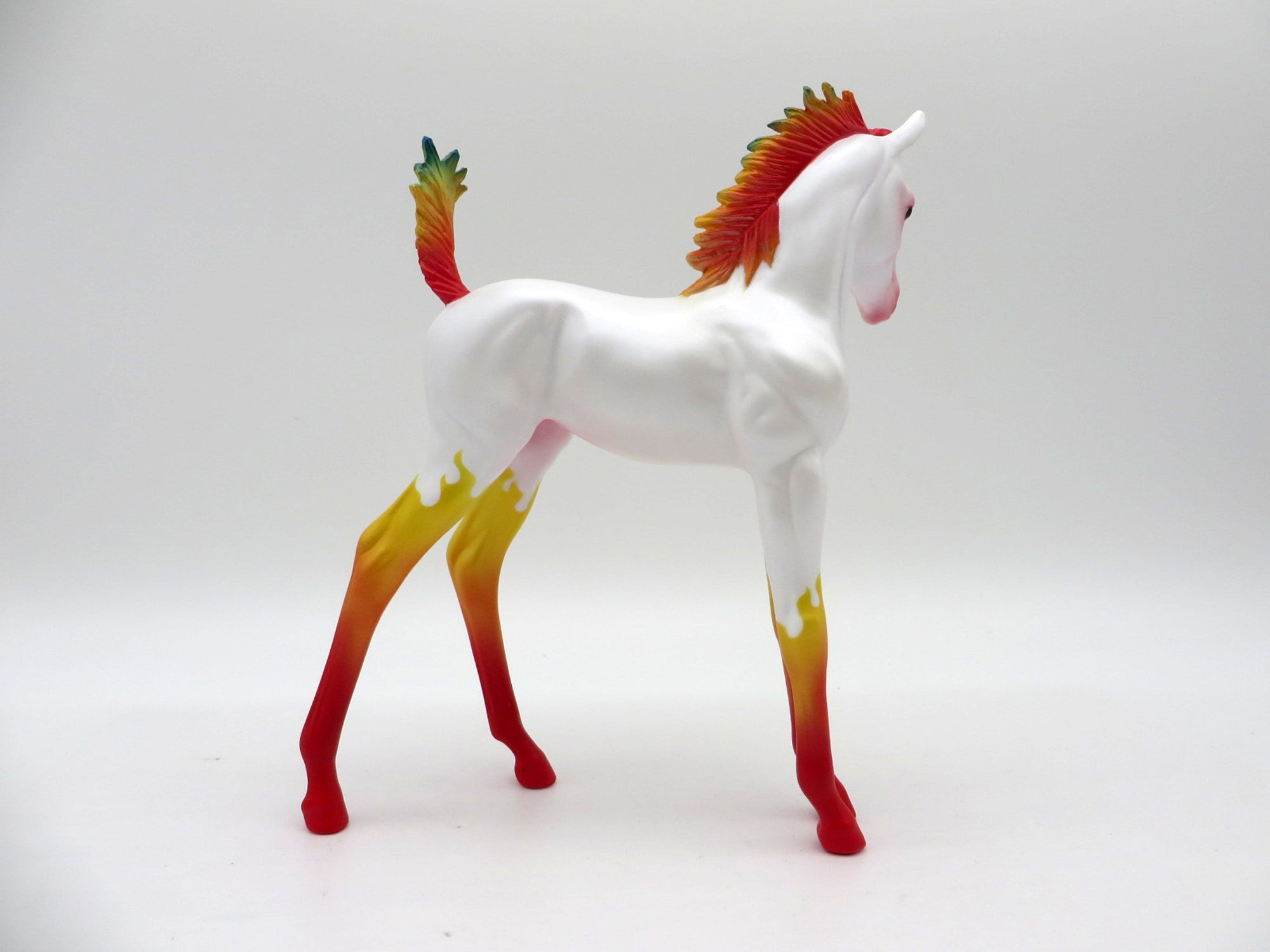 Fire-OOAK Foal Decorator Painted By Jas EQ 21