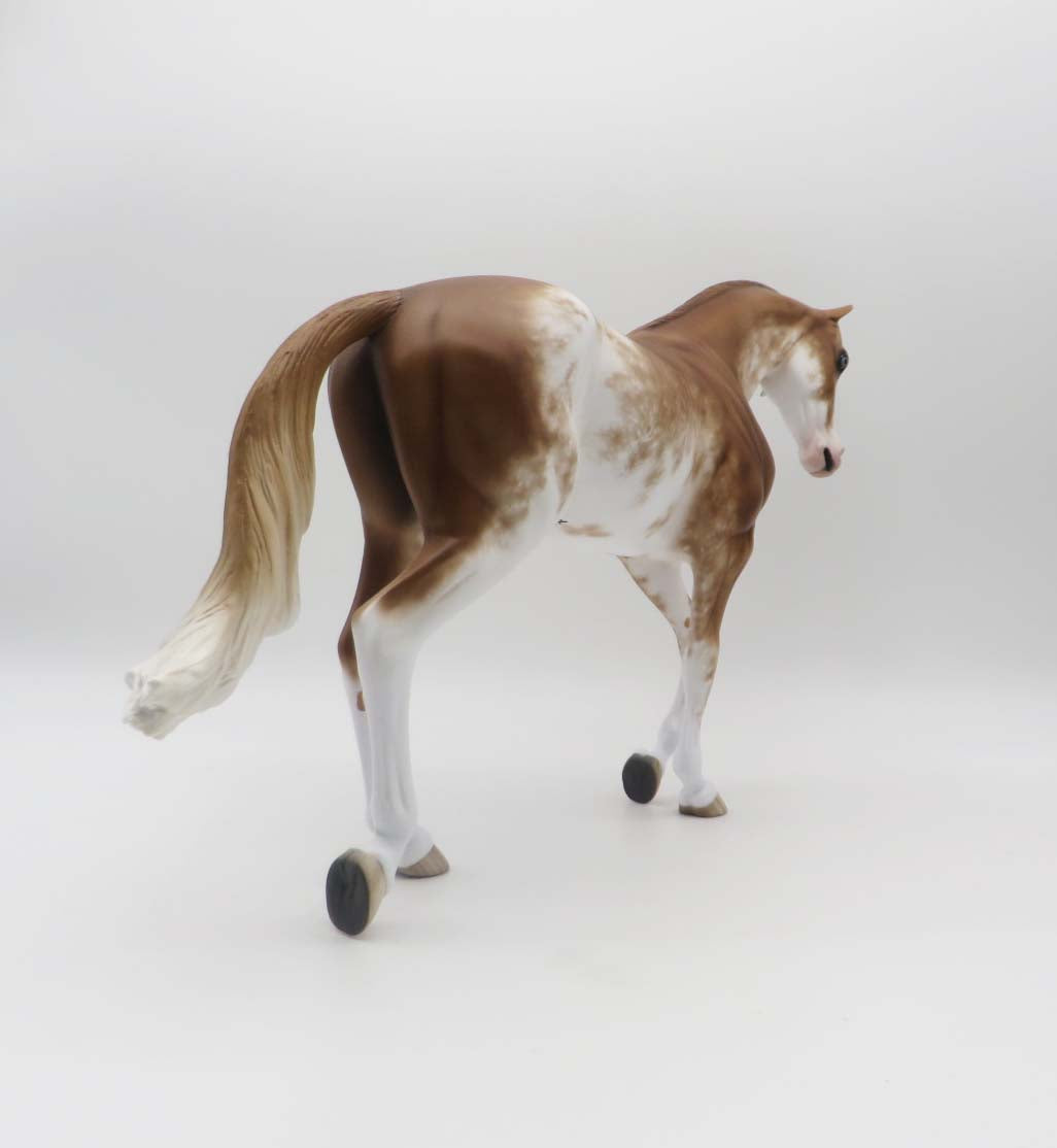 Firebrand - OOAK - Chestnut Sabino Thorougbred by Sheryl Leisure - Best Offers 2/20/23